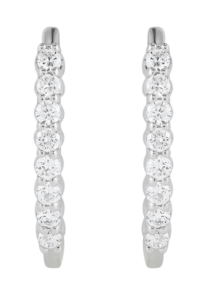  1/4 ct. t.w. Lab Grown Diamond Earrings in Sterling Silver