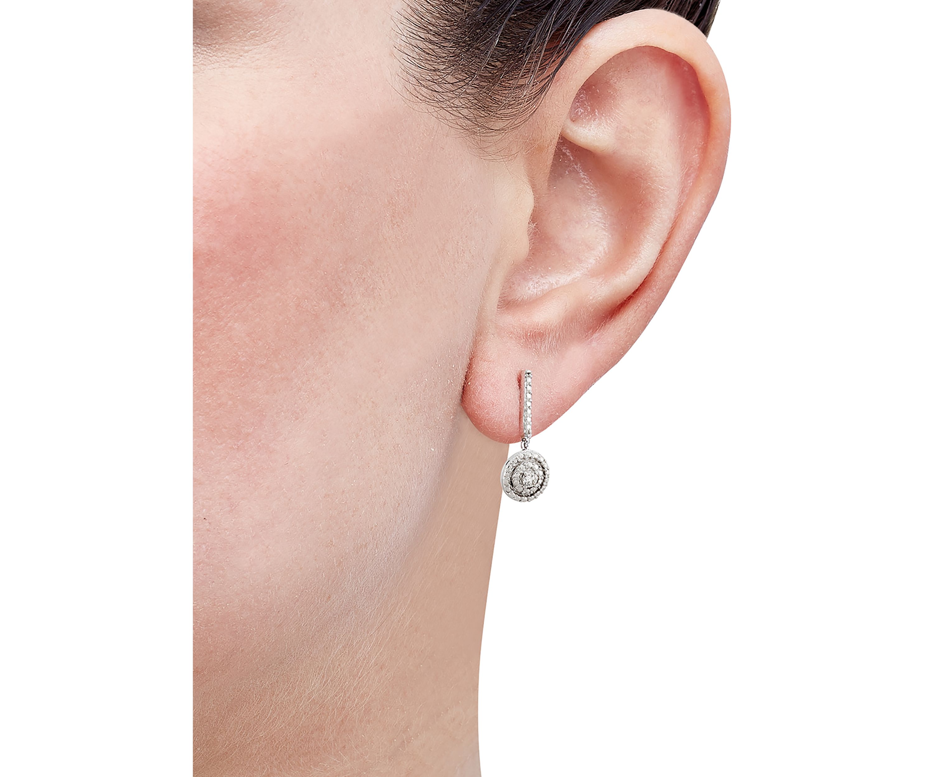 10 ct. t.w. Lab Grown Diamond Earrings in Sterling Silver