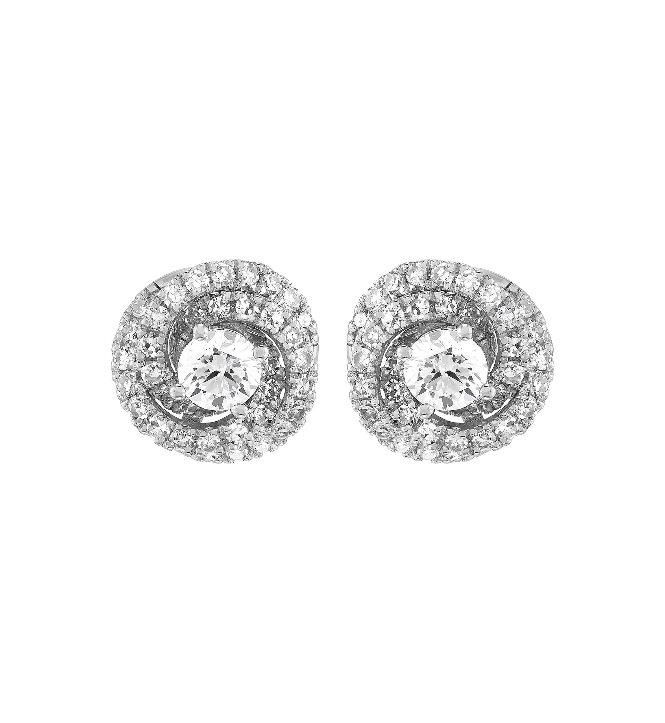  1 ct. t.w. Lab Grown Diamond Stud Earrings in 10K White Gold