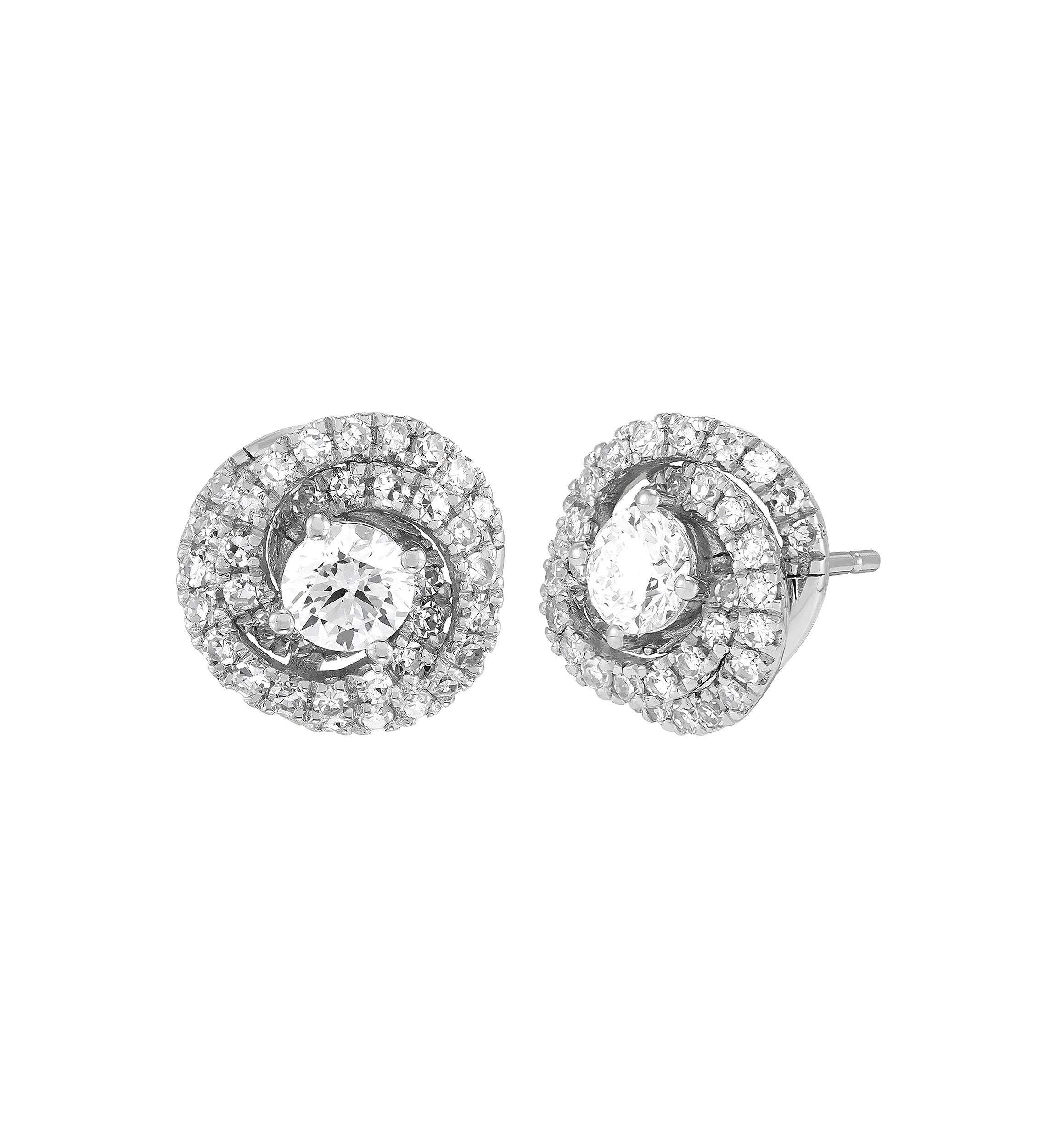  1 ct. t.w. Lab Grown Diamond Stud Earrings in 10K White Gold