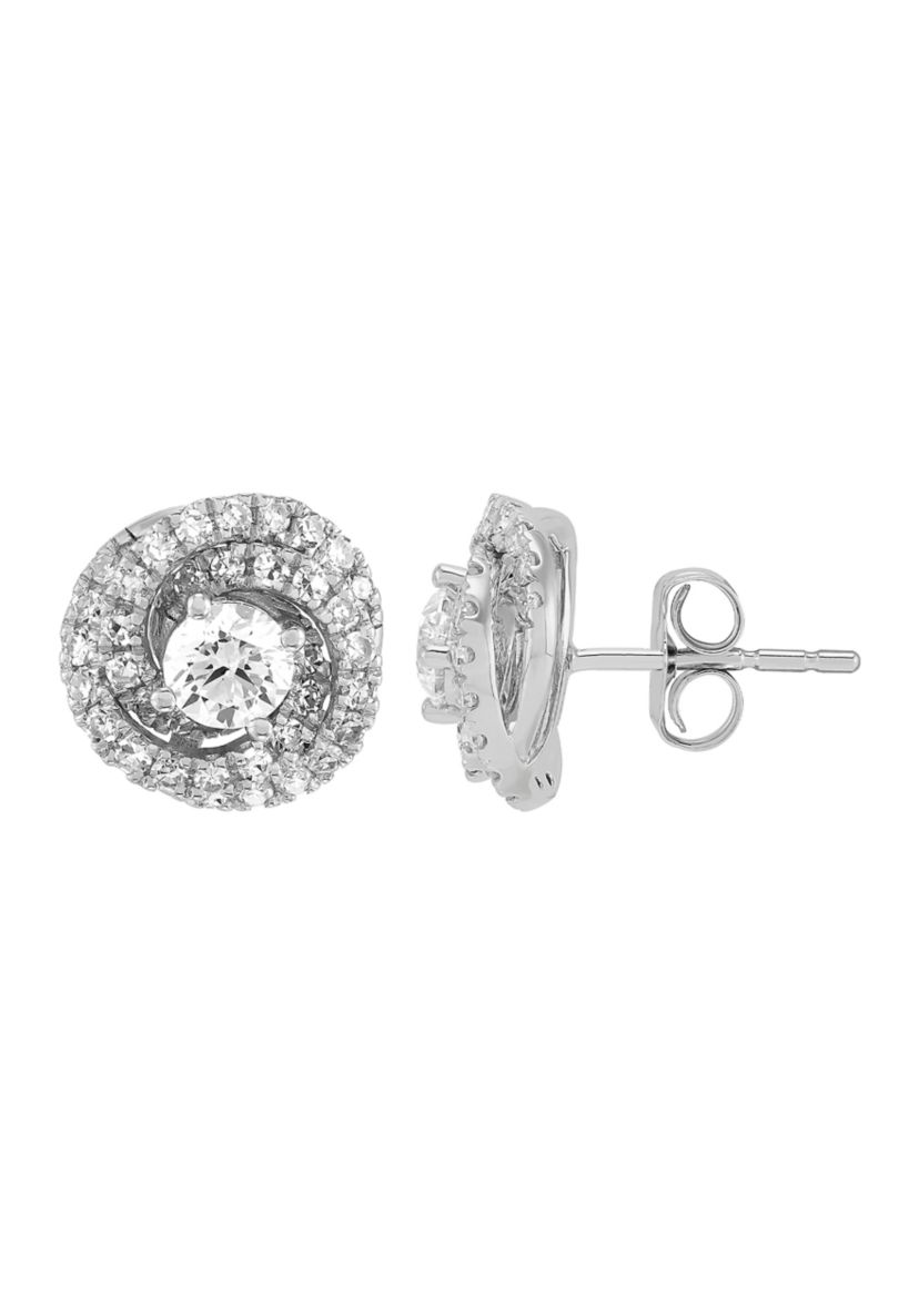  1 ct. t.w. Lab Grown Diamond Stud Earrings in 10K White Gold