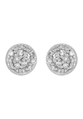 Belk & Co 1/4 ct. t.w. Lab Grown Diamond Stud Earrings in 10K White Gold -  0729367137074