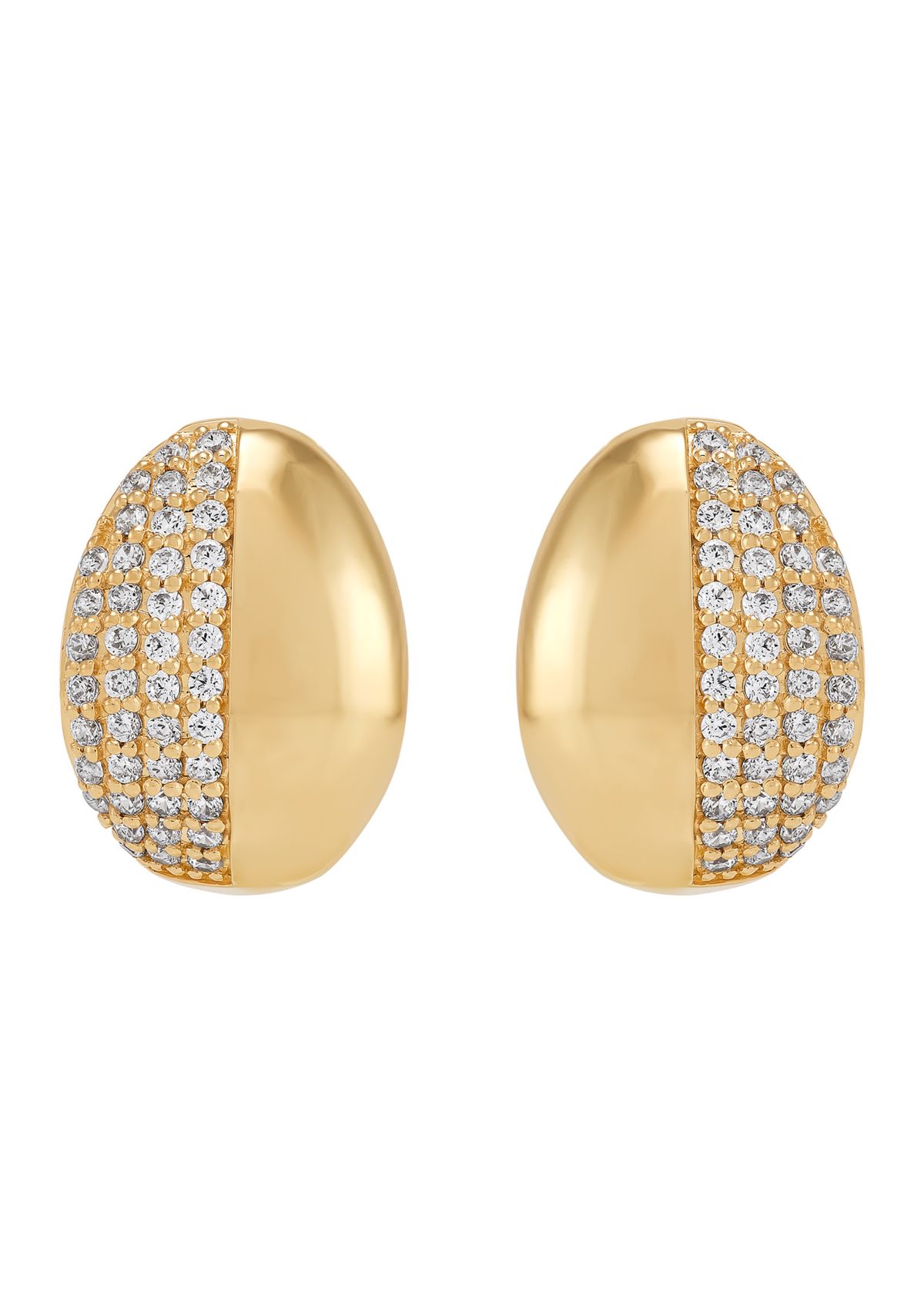 1/2 ct. t.w. Lab Grown Diamond Huggie Earrings in Sterling Silver