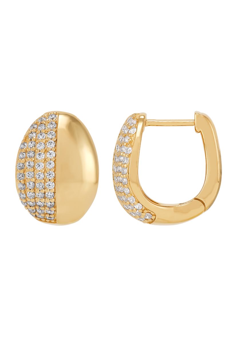 1/2 ct. t.w. Lab Grown Diamond Huggie Earrings in Sterling Silver