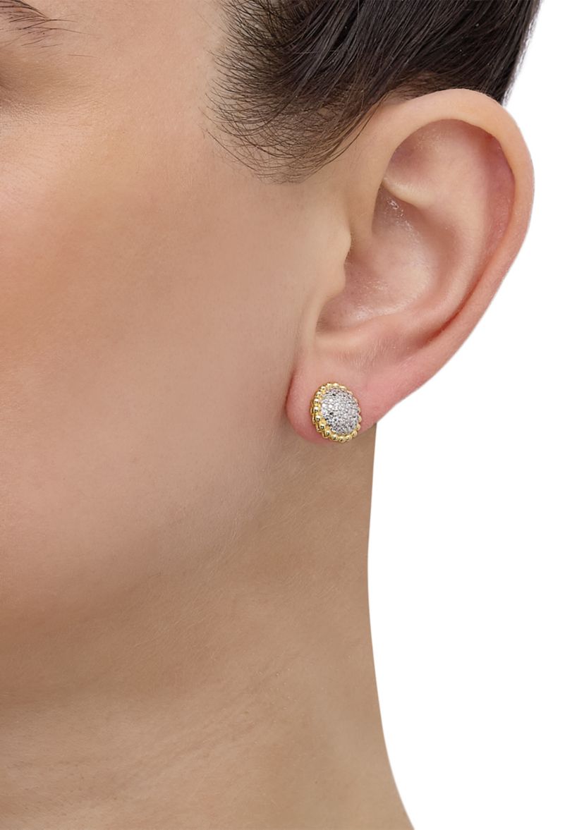 1/5 ct. t.w. Lab Grown Diamond Stud Earrings in Sterling Silver