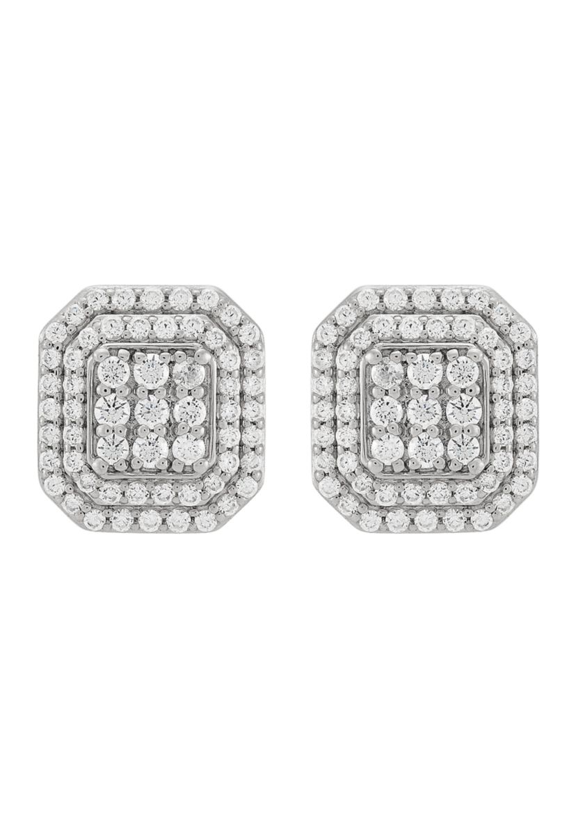 1 ct. t.w. Lab Grown Diamond Earrings in Sterling Silver