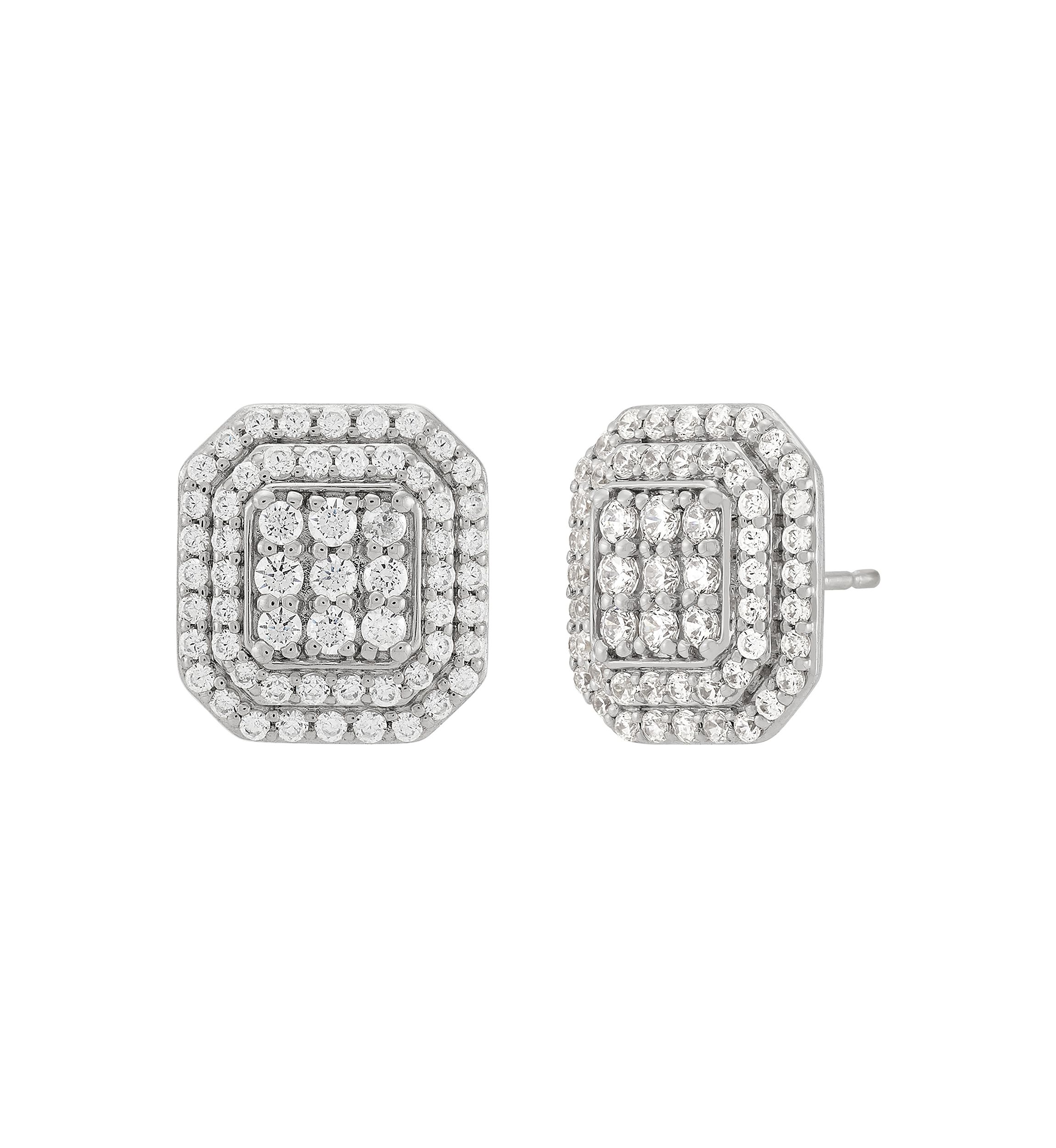 1 ct. t.w. Lab Grown Diamond Earrings in Sterling Silver