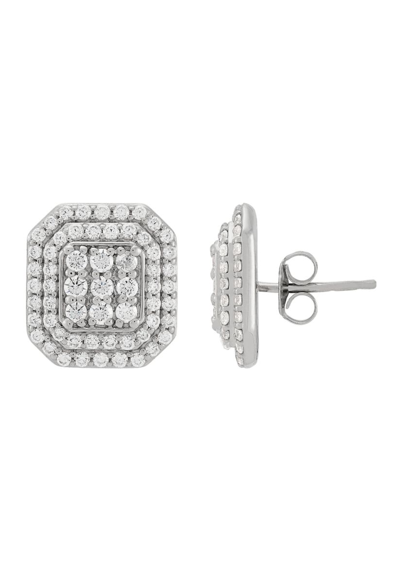 1 ct. t.w. Lab Grown Diamond Earrings in Sterling Silver