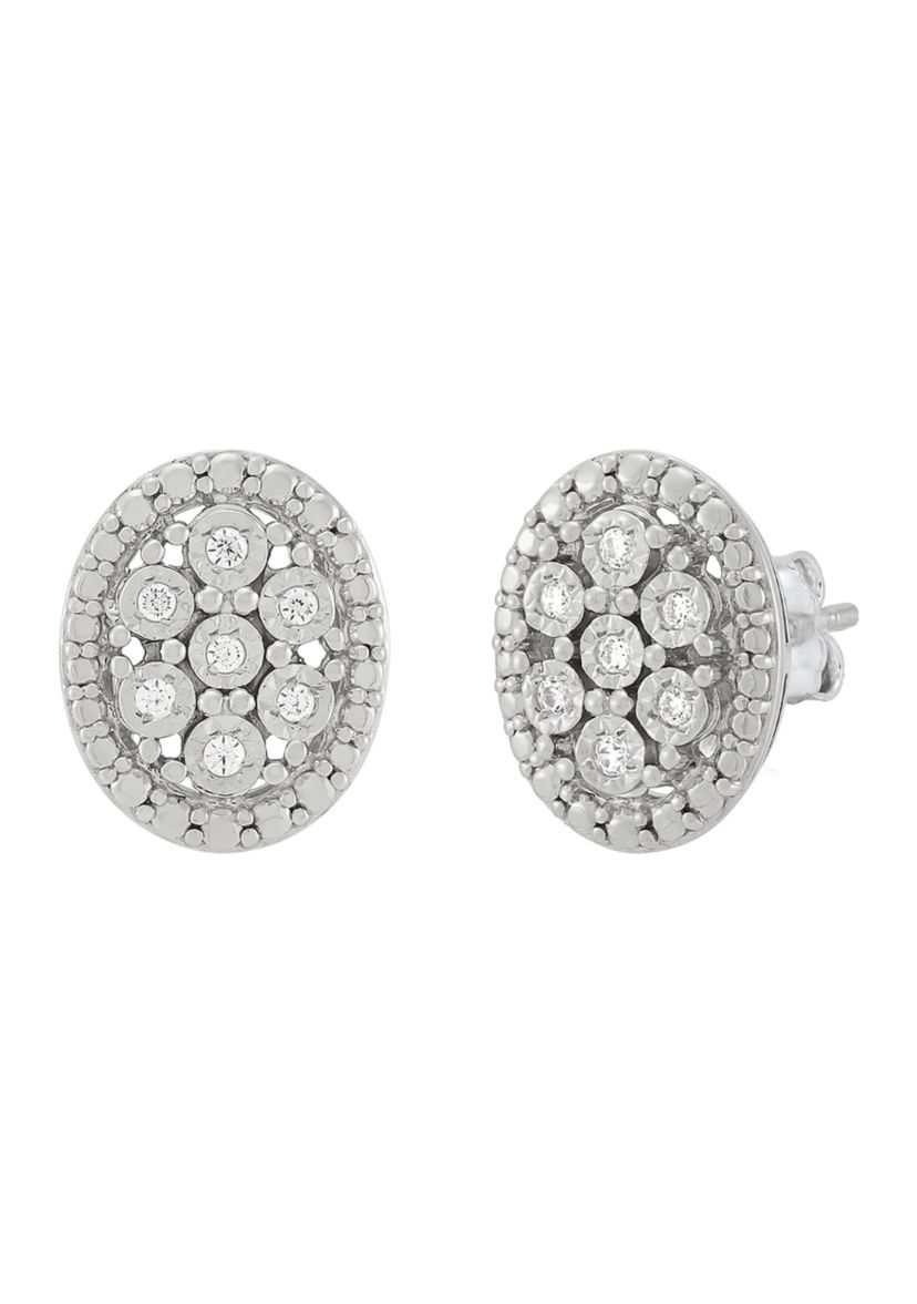  1/10 ct. t.w. Lab Grown Diamond  Stud Earrings in Sterling Silver