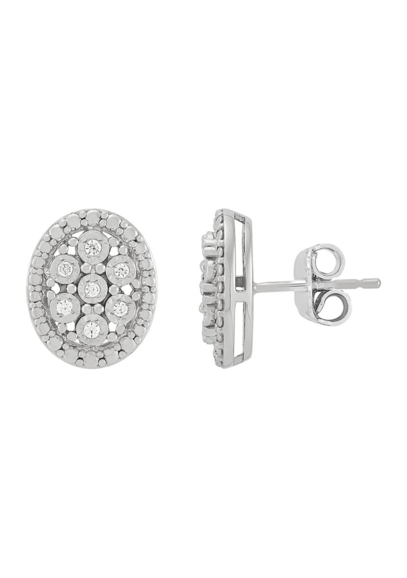  1/10 ct. t.w. Lab Grown Diamond  Stud Earrings in Sterling Silver