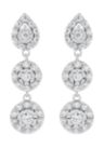 1/2 ct. t.w. Lab Grown Diamond Earrings in Sterling Silver