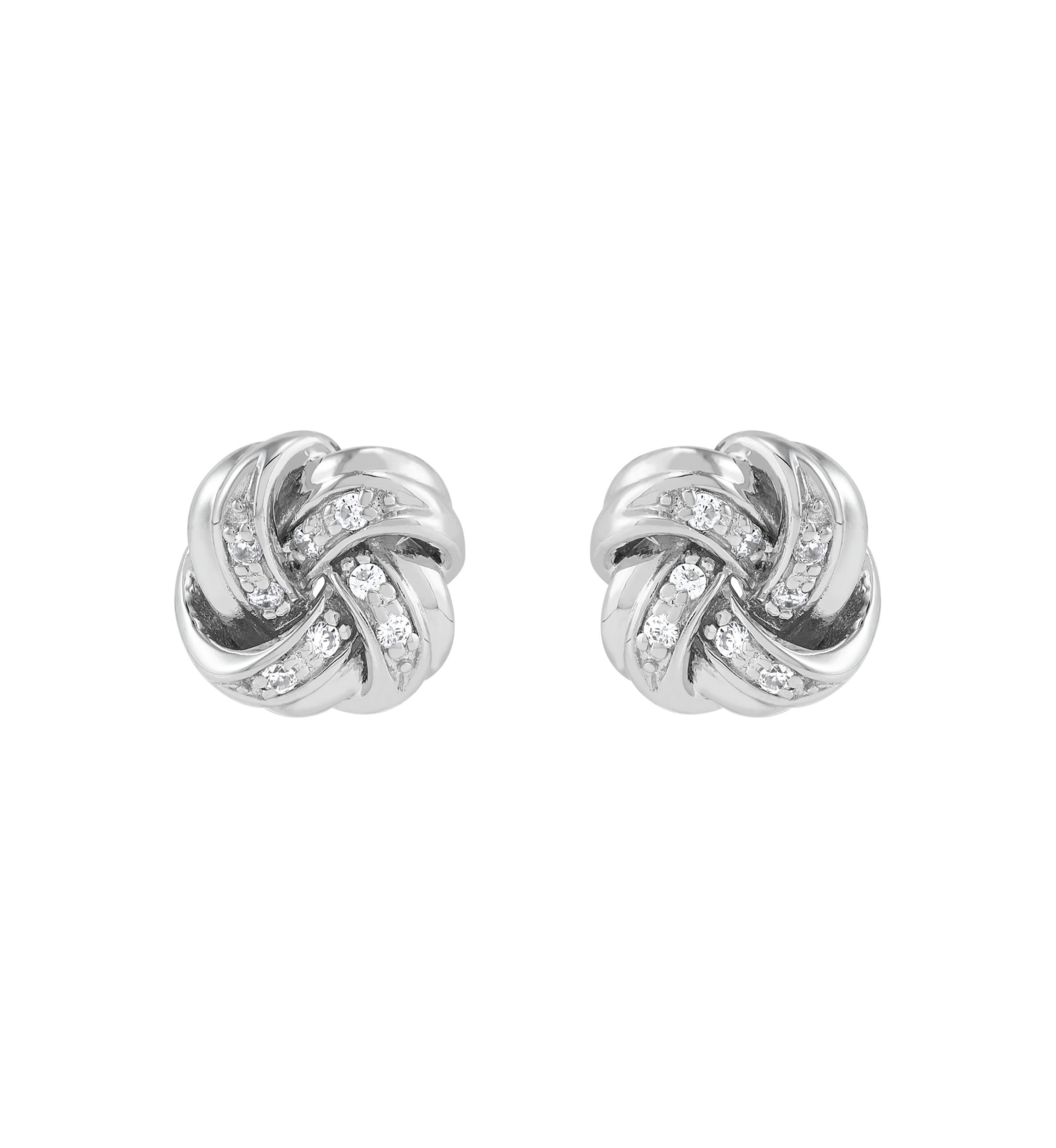 1/10 ct. t.w. Lab Grown Diamond Stud Earrings in Sterling Silver