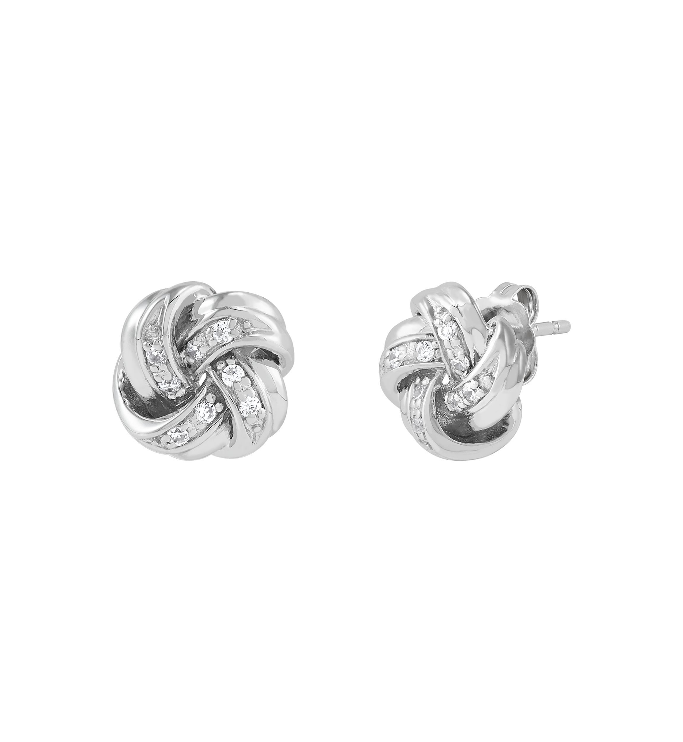 1/10 ct. t.w. Lab Grown Diamond Stud Earrings in Sterling Silver