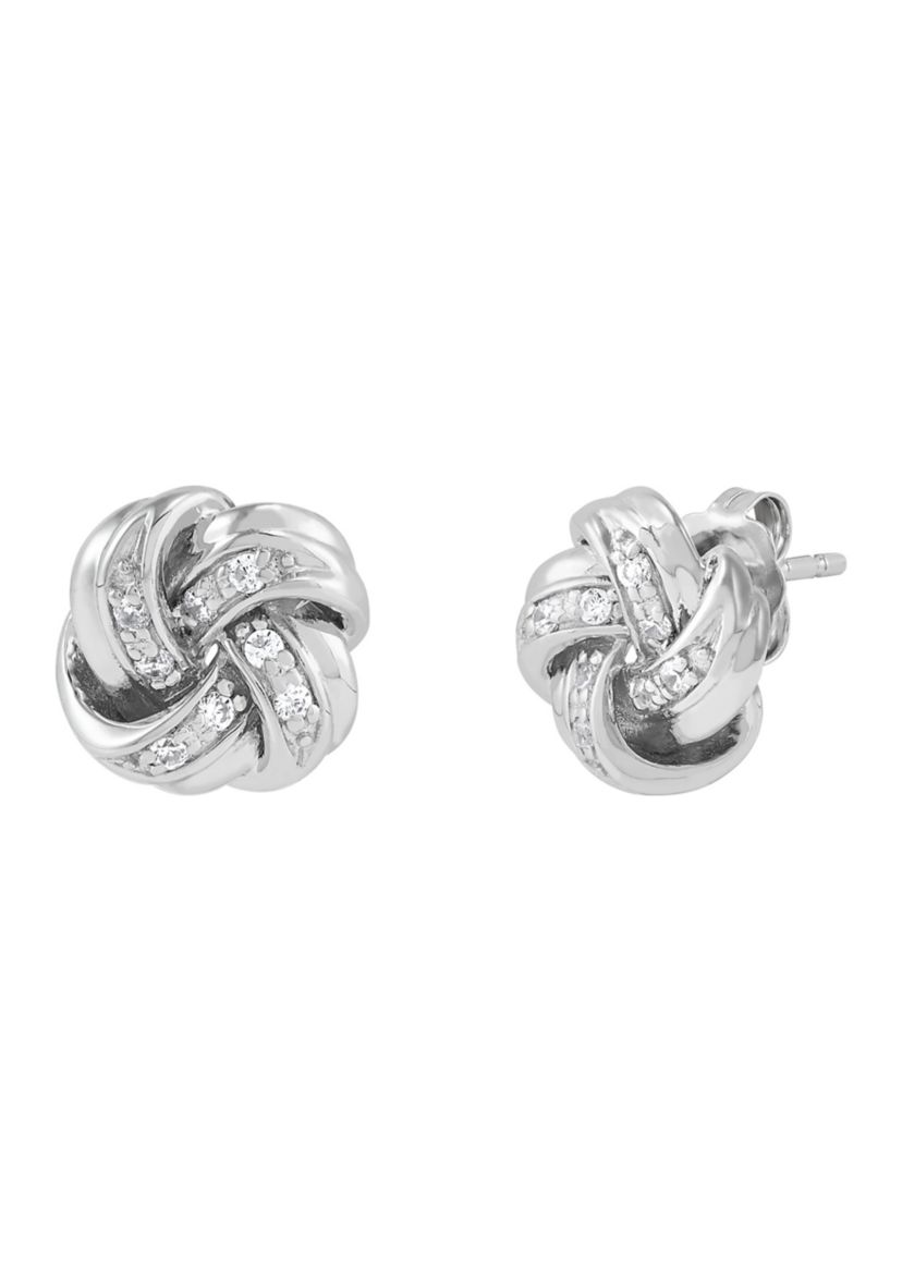 1/10 ct. t.w. Lab Grown Diamond Stud Earrings in Sterling Silver