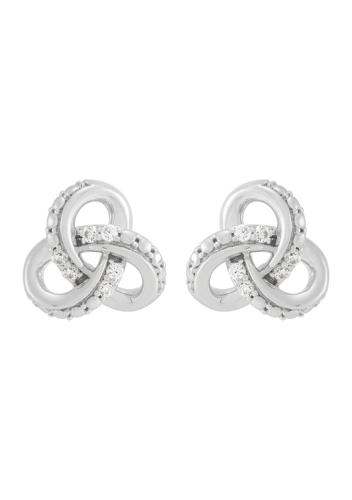 1/10 ct. t.w. Lab Grown Diamond Stud Earrings in Sterling Silver