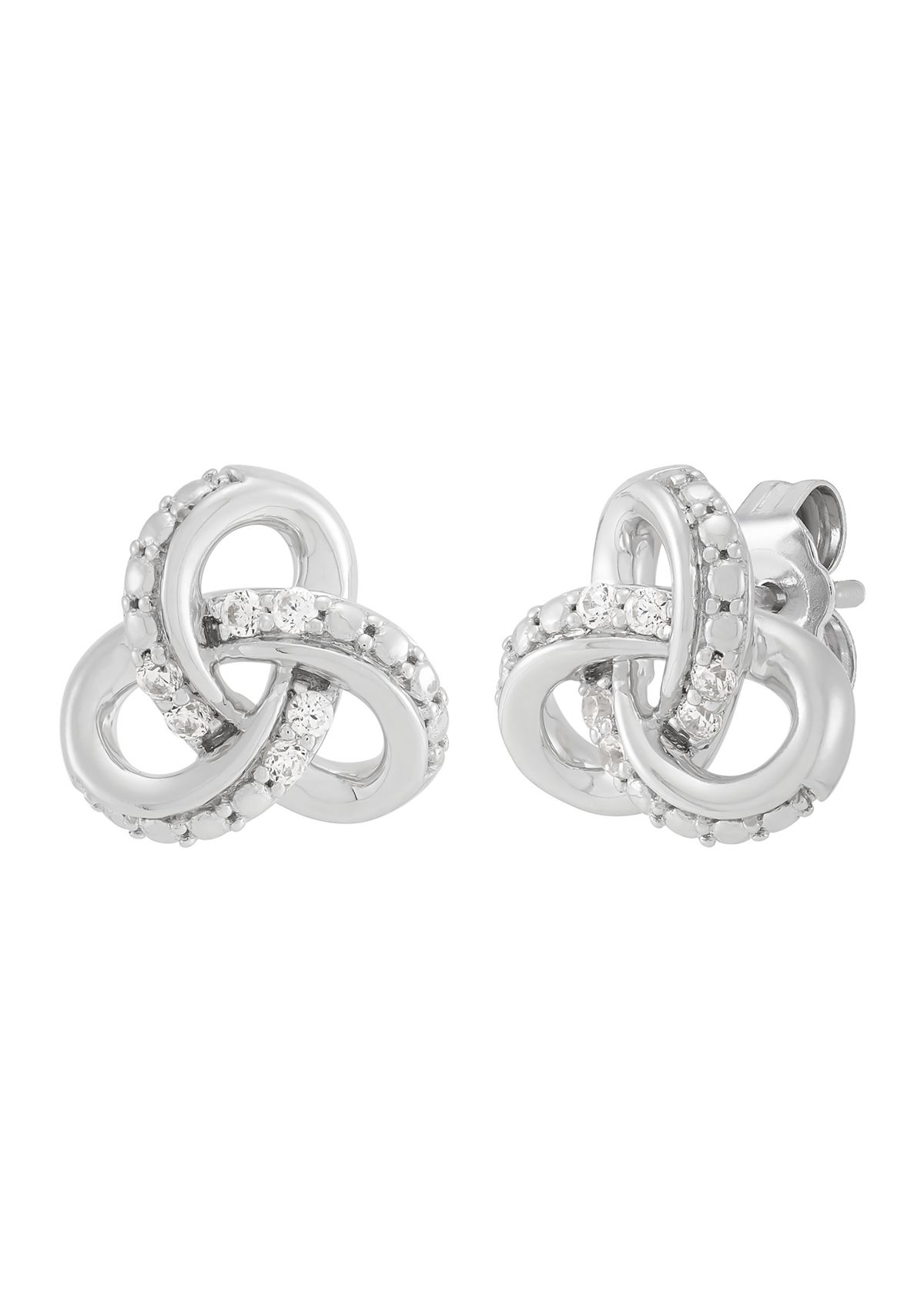 1/10 ct. t.w. Lab Grown Diamond Stud Earrings in Sterling Silver