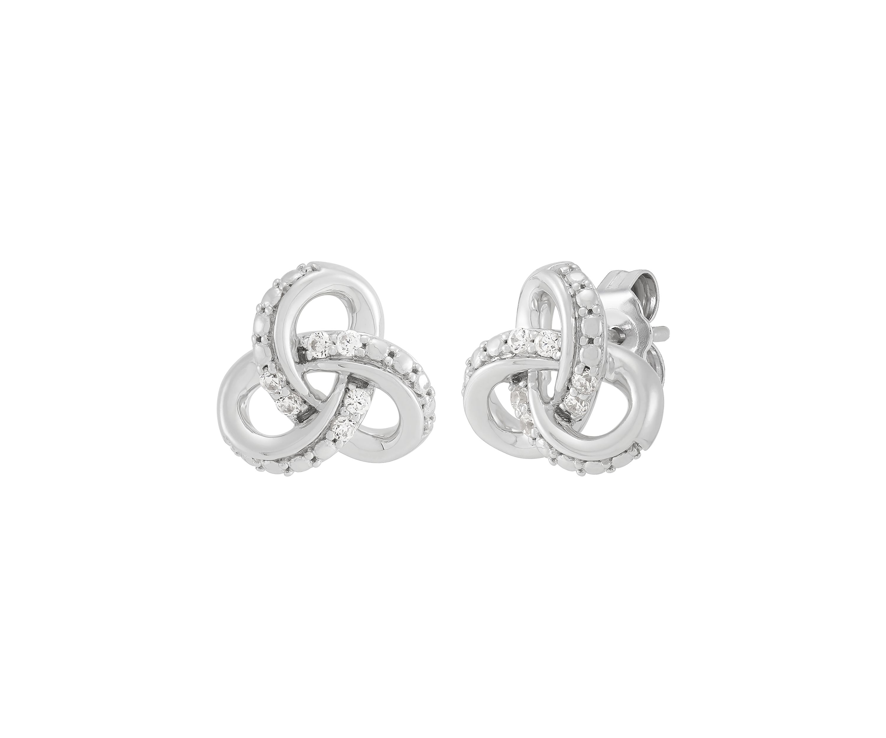 1/10 ct. t.w. Lab Grown Diamond Stud Earrings in Sterling Silver