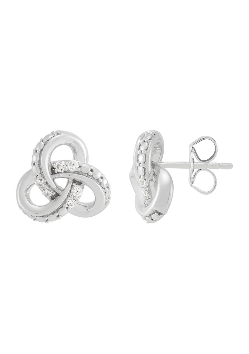 1/10 ct. t.w. Lab Grown Diamond Stud Earrings in Sterling Silver