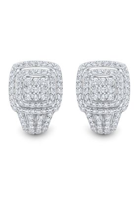 Belk & Co 1 ct. t.w. Lab Grown Diamond Stud Earrings in Sterling Silver