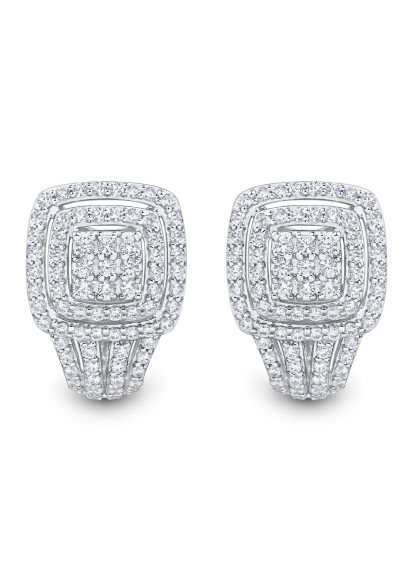 1 ct. t.w. Lab Grown Diamond Stud Earrings in Sterling Silver