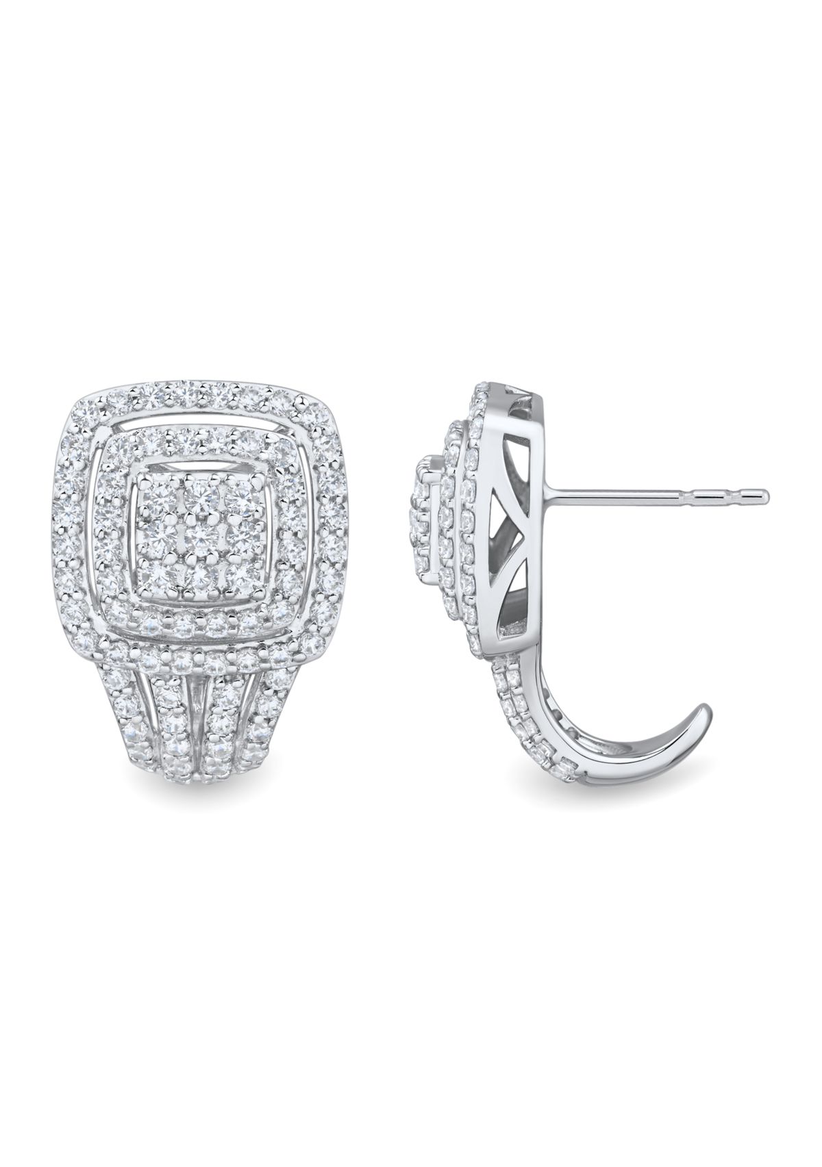 1 ct. t.w. Lab Grown Diamond Stud Earrings in Sterling Silver