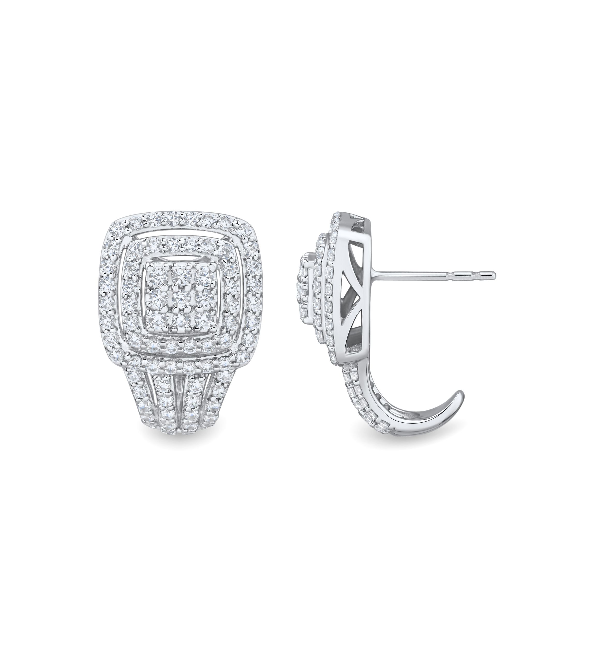 1 ct. t.w. Lab Grown Diamond Stud Earrings in Sterling Silver
