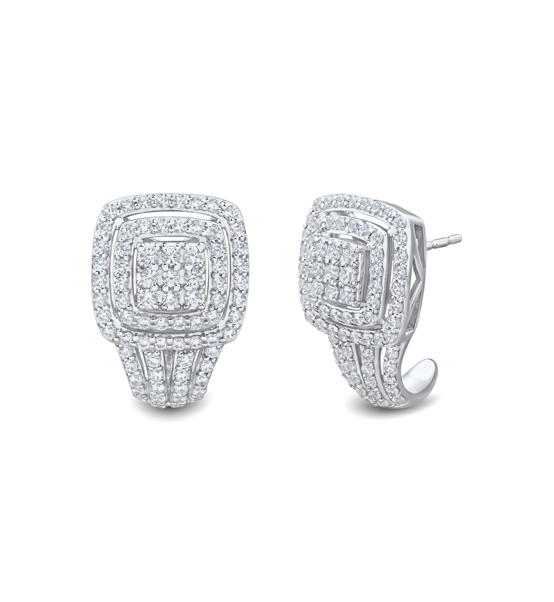 1 ct. t.w. Lab Grown Diamond Stud Earrings in Sterling Silver