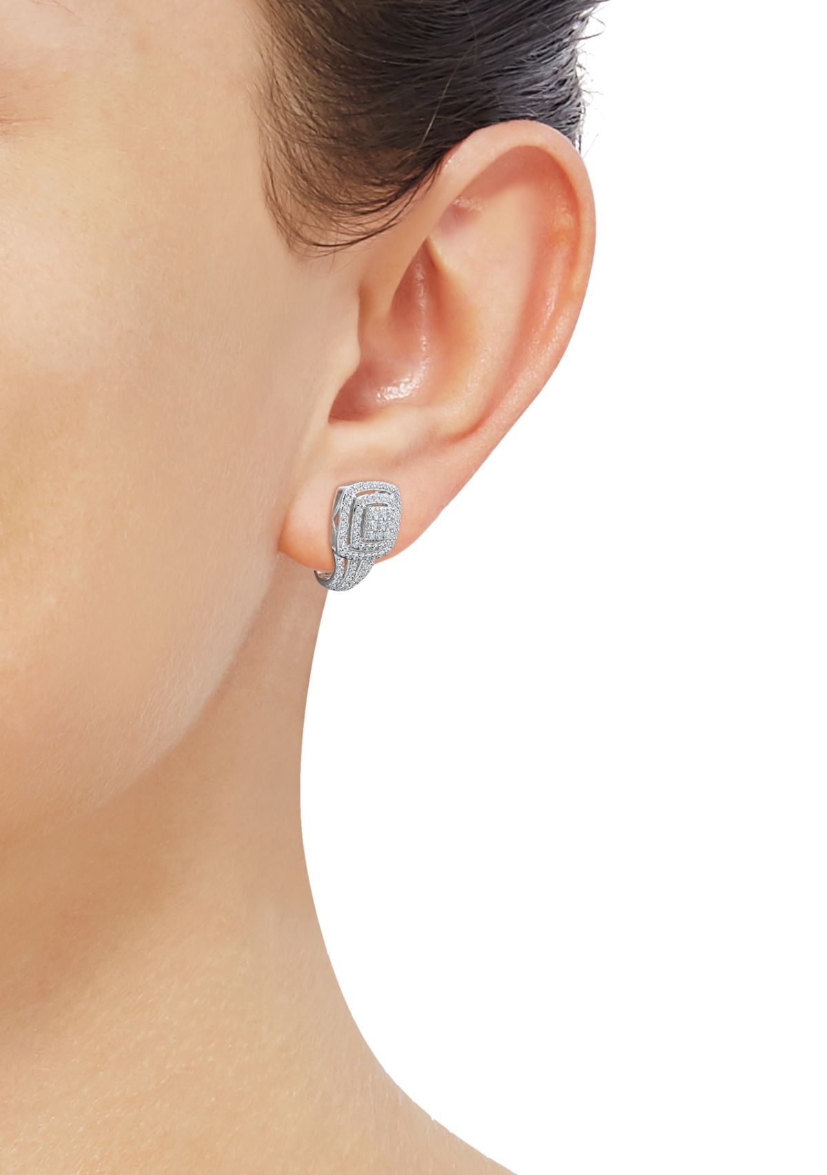 1 ct. t.w. Lab Grown Diamond Stud Earrings in Sterling Silver