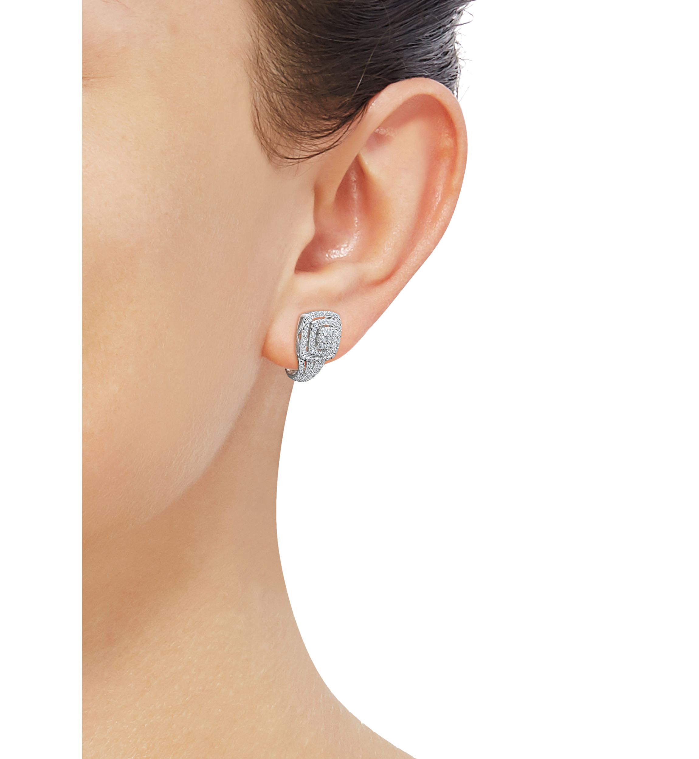 1 ct. t.w. Lab Grown Diamond Stud Earrings in Sterling Silver
