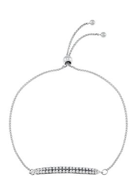 Belk & Co 1/2 ct. t.w. Diamond Bolo Bracelet in 10K White Gold