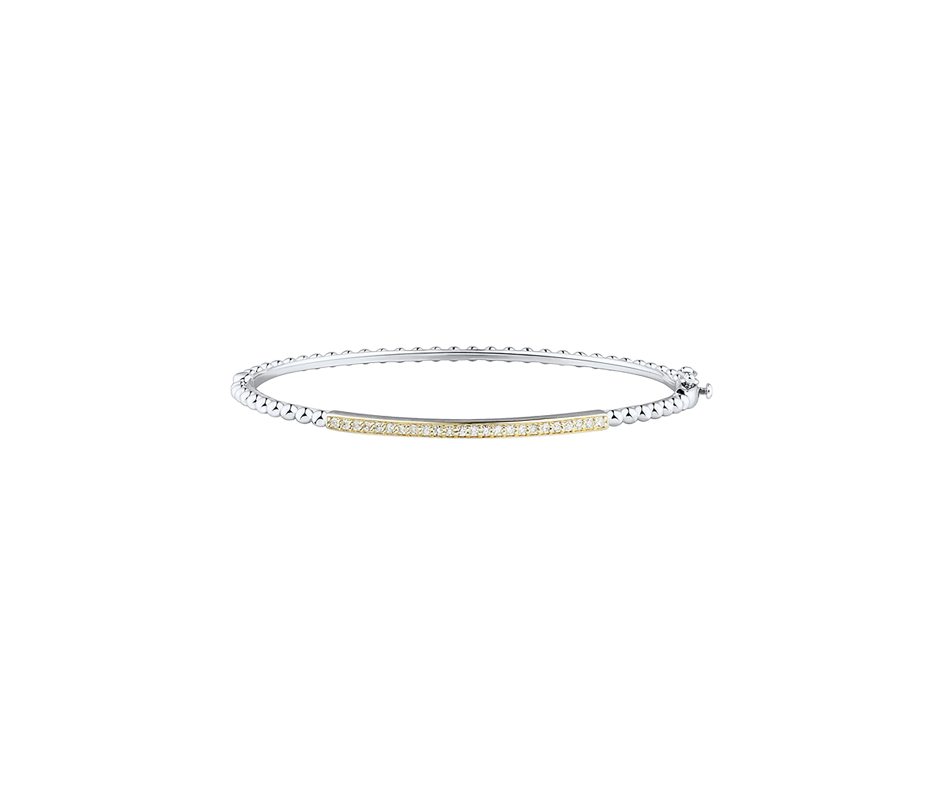 1/4 ct. t.w. Diamond Bracelet in Sterling Silver and 14K Yellow Gold