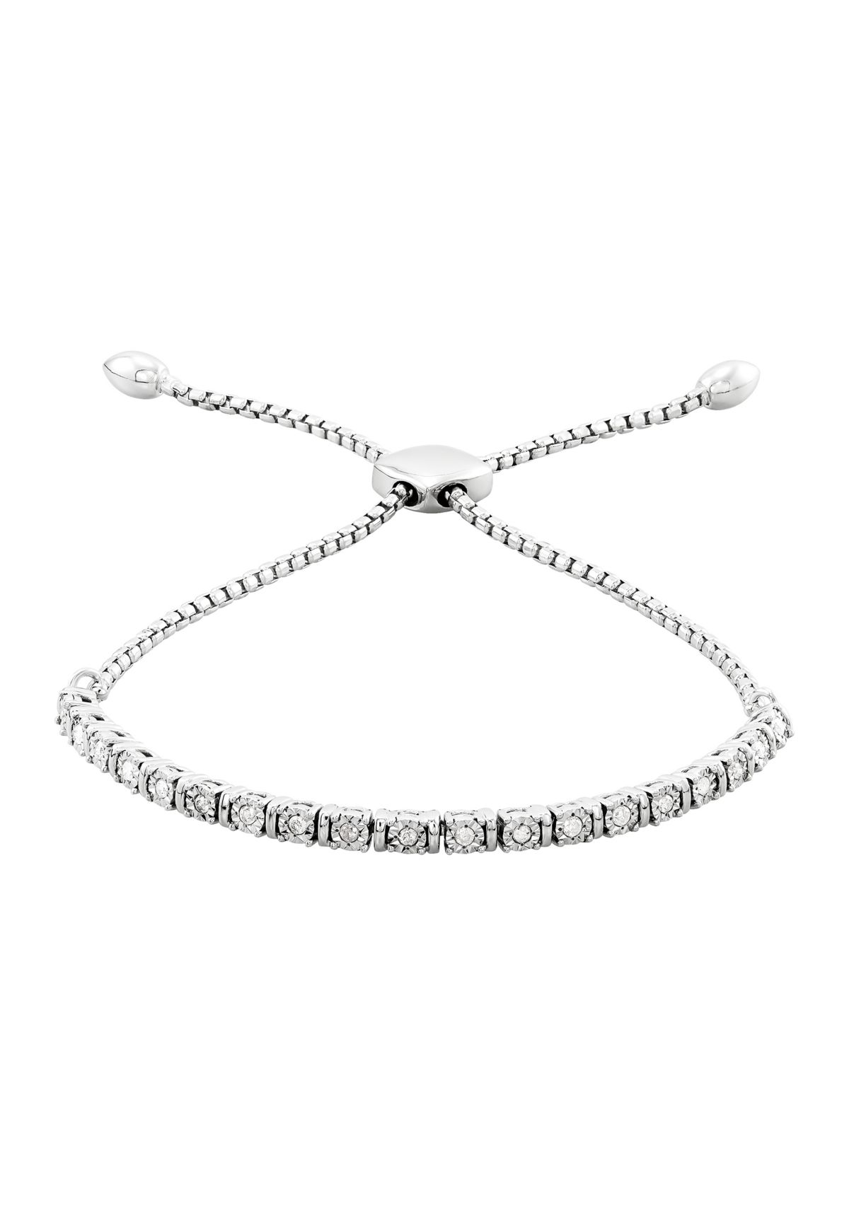 1/4 ct. t.w. Diamond Bracelet in Sterling Silver
