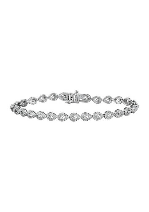 1/10 ct. t.w. Diamond Bracelet in Sterling Silver