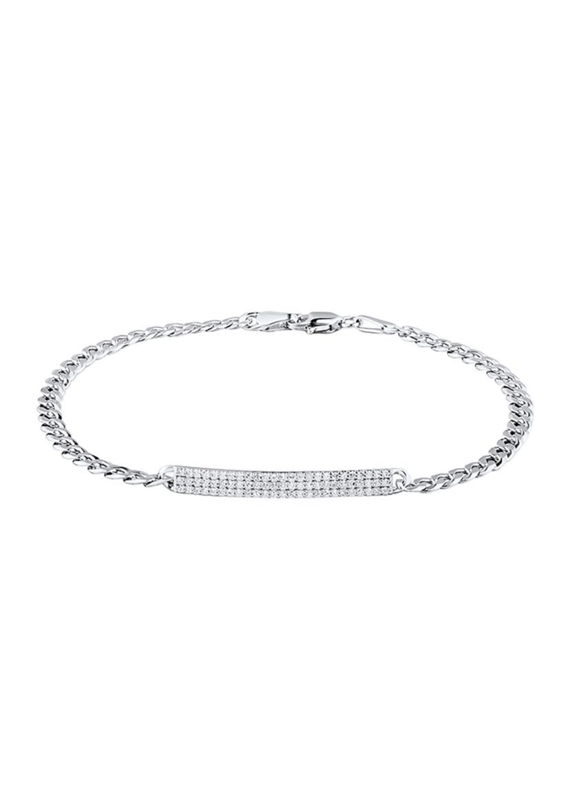 1/4 ct. t.w. Diamond Bracelet in Sterling Silver 