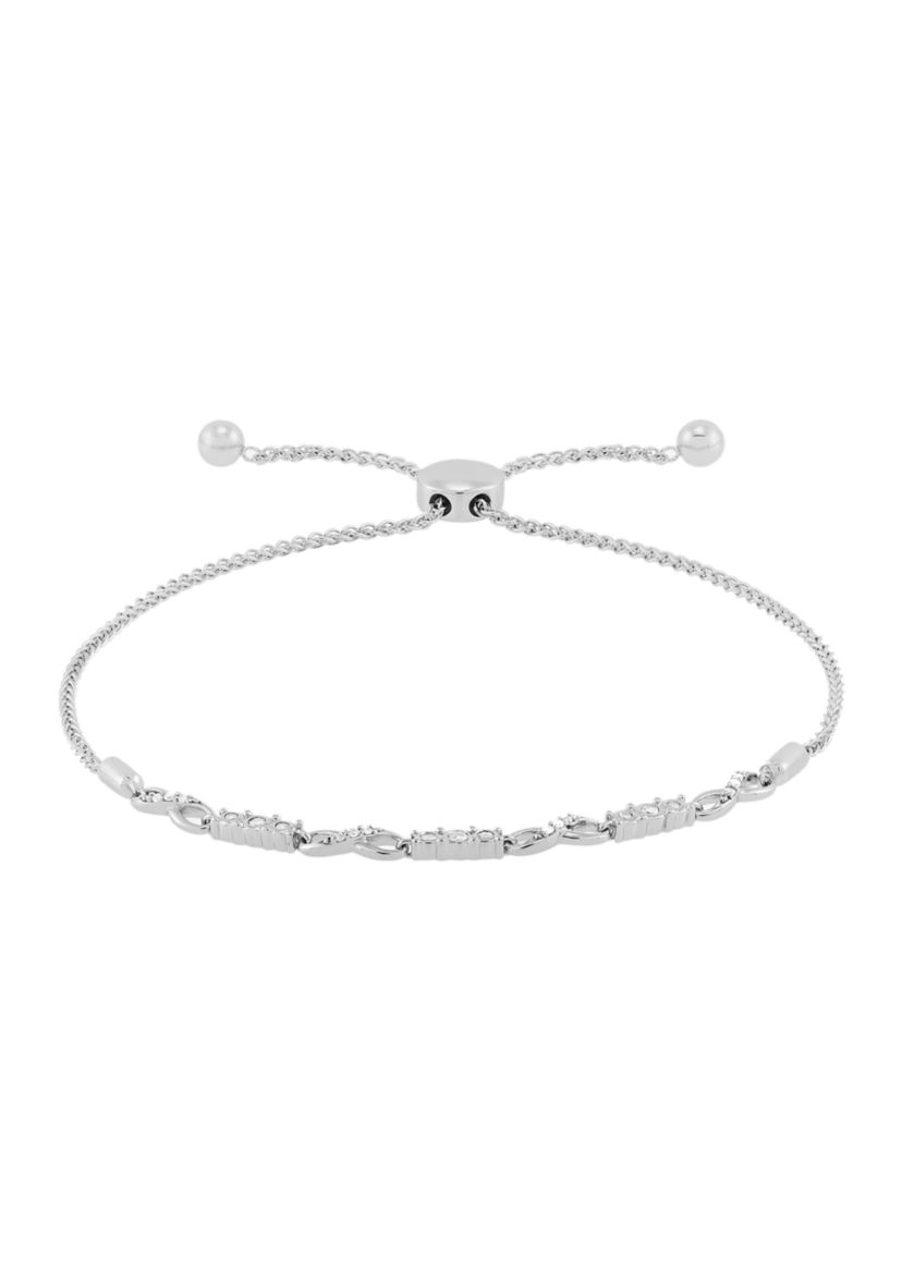 1/10 ct. t.w. Diamond Bracelet in Sterling Silver