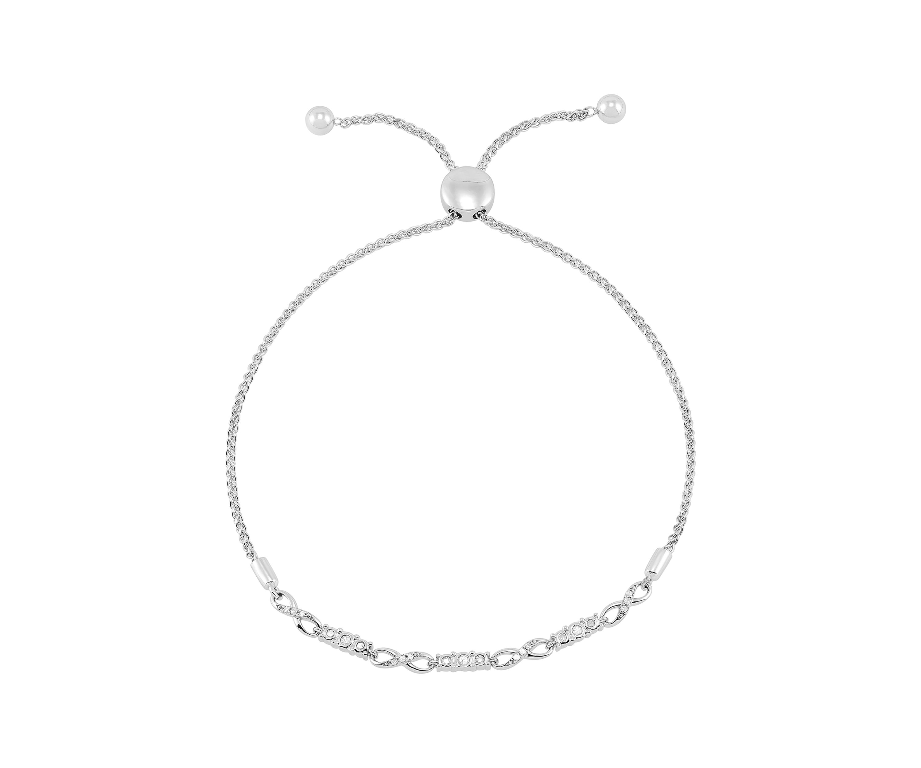 1/10 ct. t.w. Diamond Bracelet in Sterling Silver