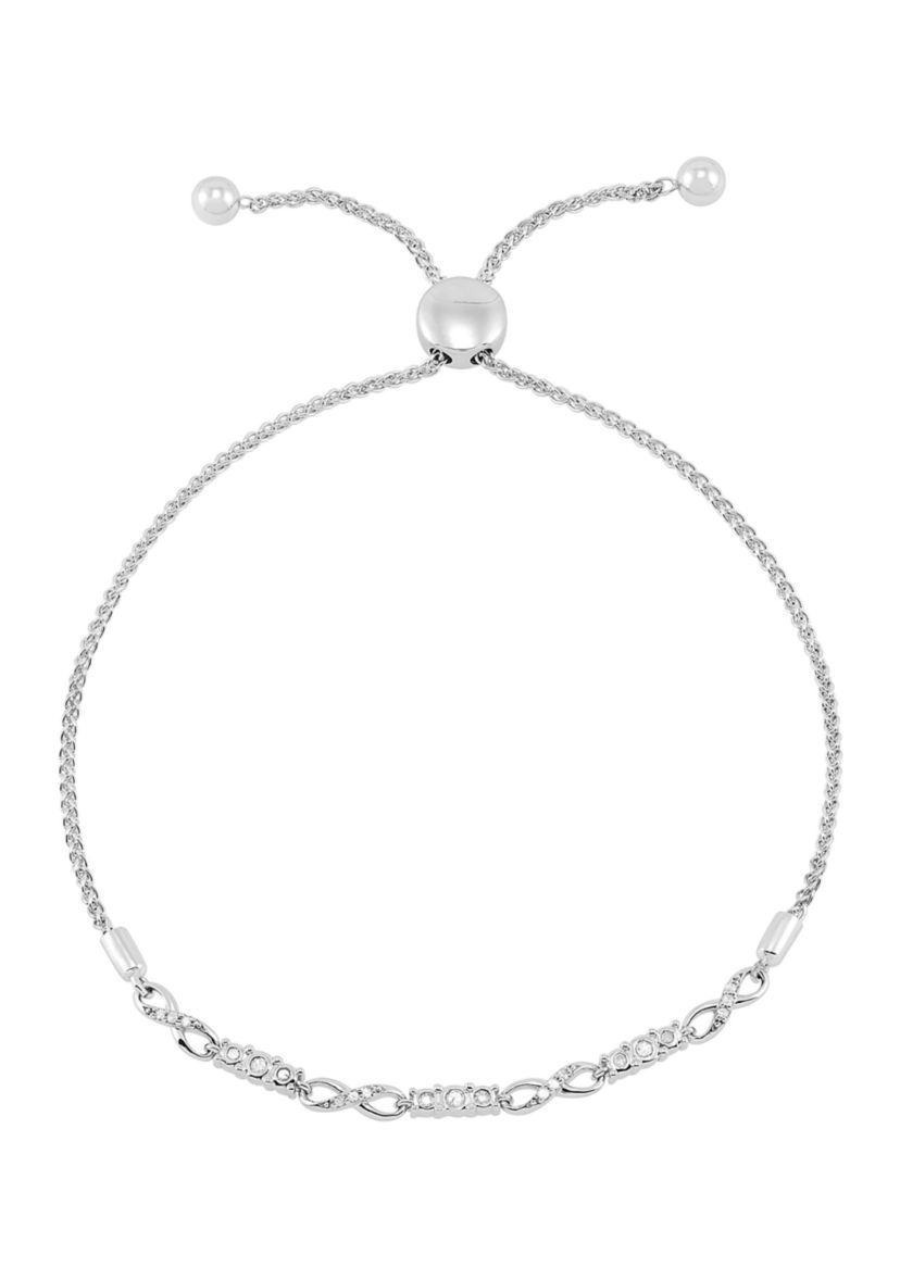 1/10 ct. t.w. Diamond Bracelet in Sterling Silver