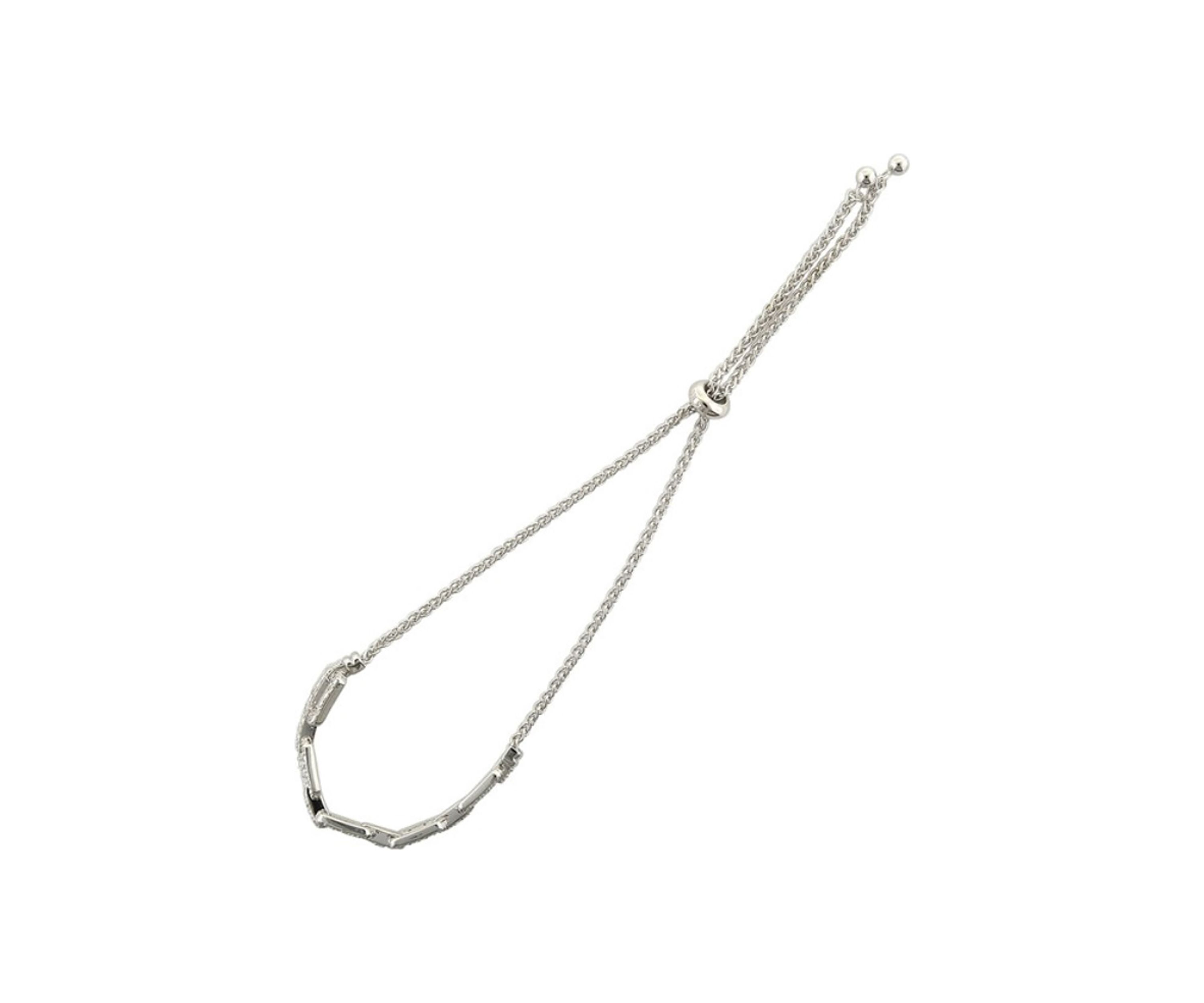 1/4 ct. t.w. Diamond Bolo Bracelet in Sterling Silver