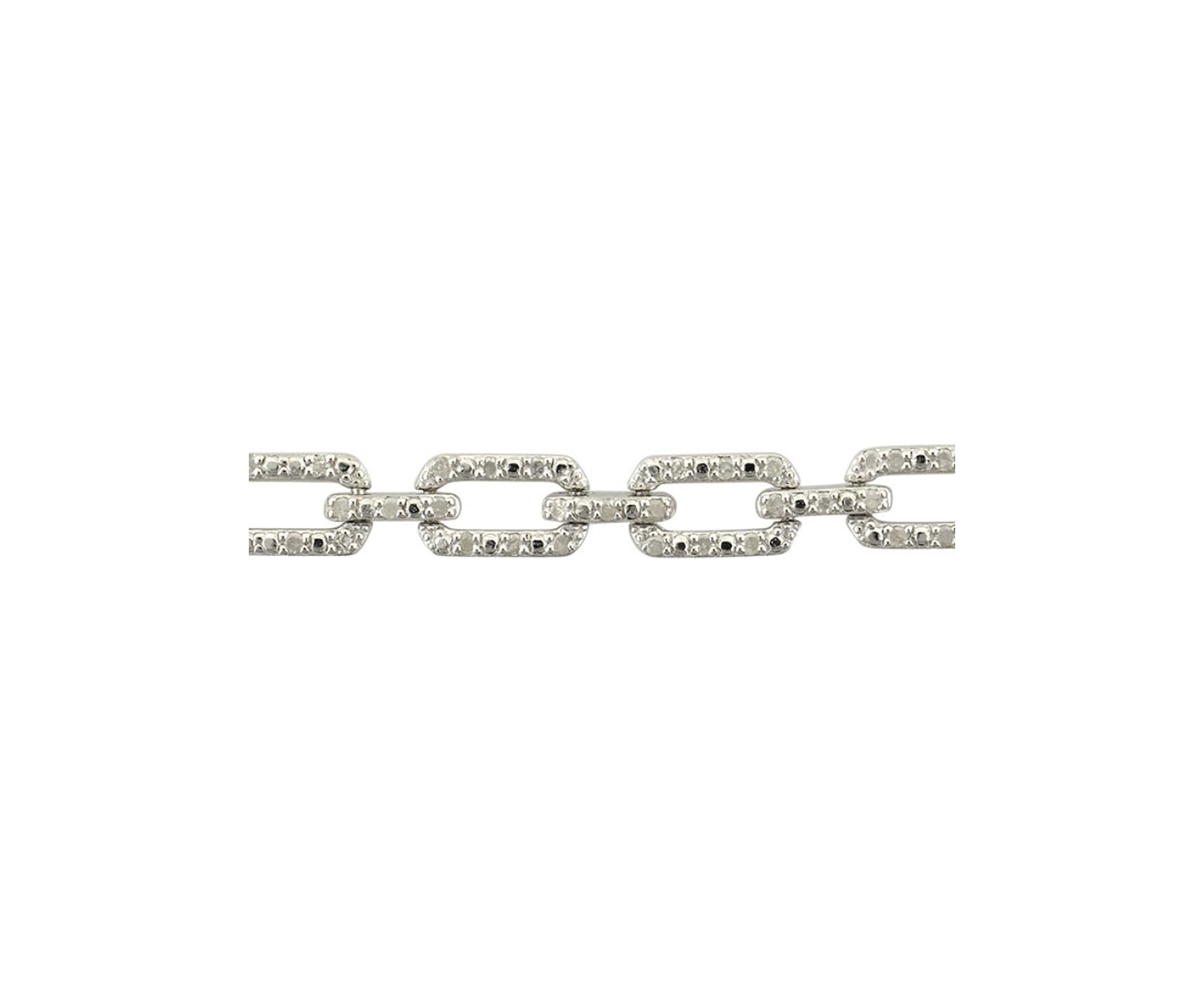 1/4 ct. t.w. Diamond Bolo Bracelet in Sterling Silver