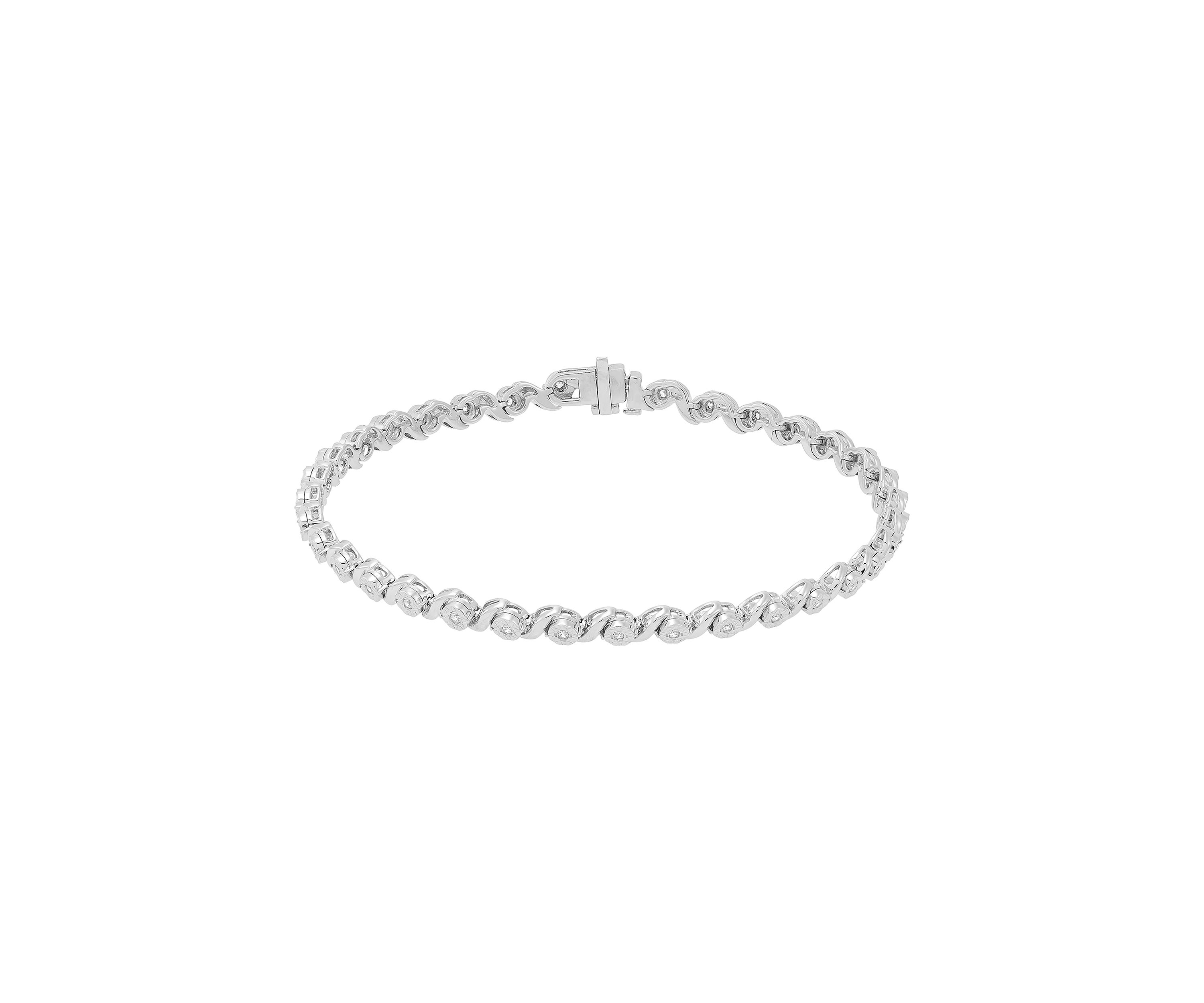 1/4 ct. t.w. Lab Created Diamond Tennis Bracelet in Sterling Silver