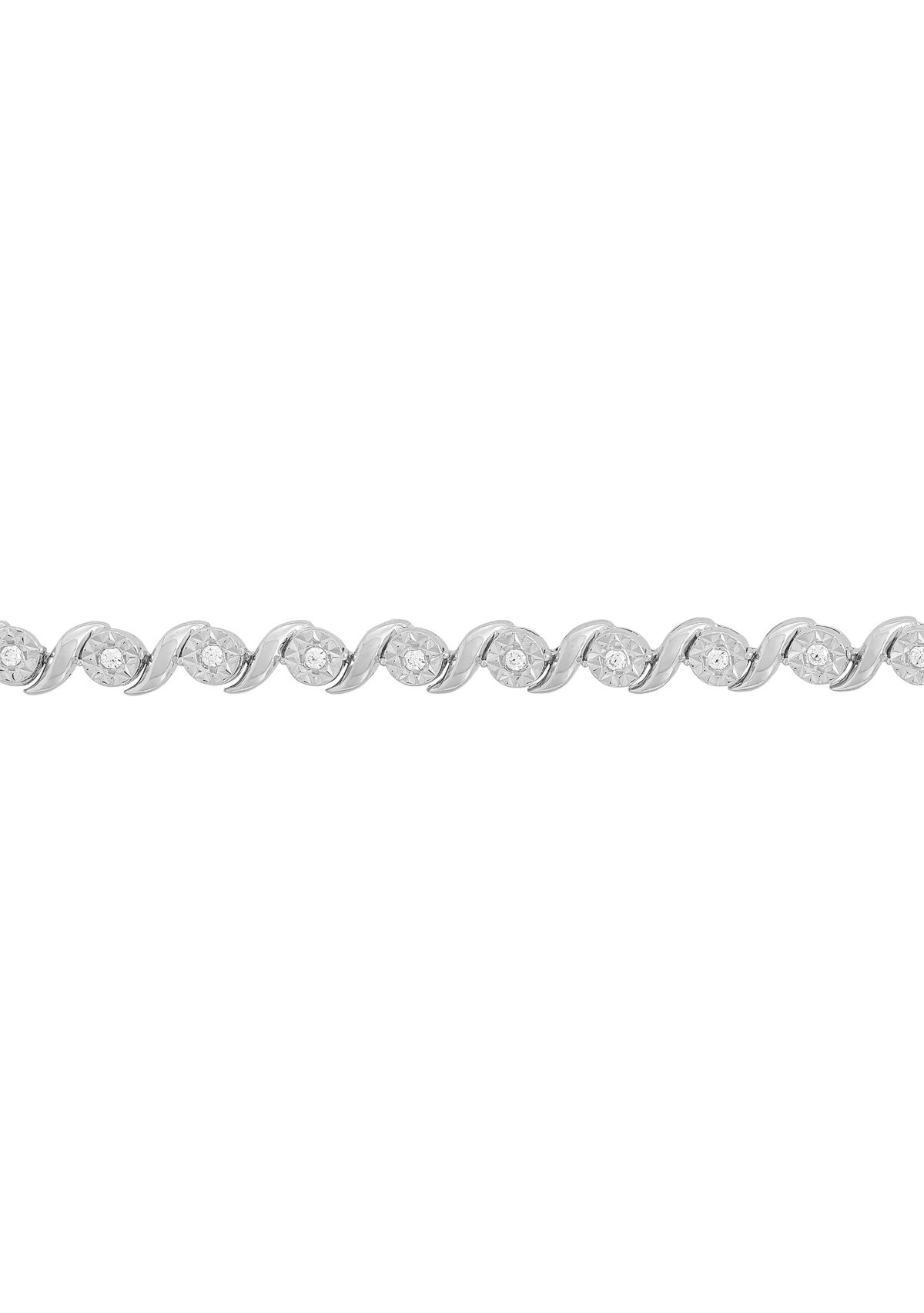 1/4 ct. t.w. Lab Created Diamond Tennis Bracelet in Sterling Silver