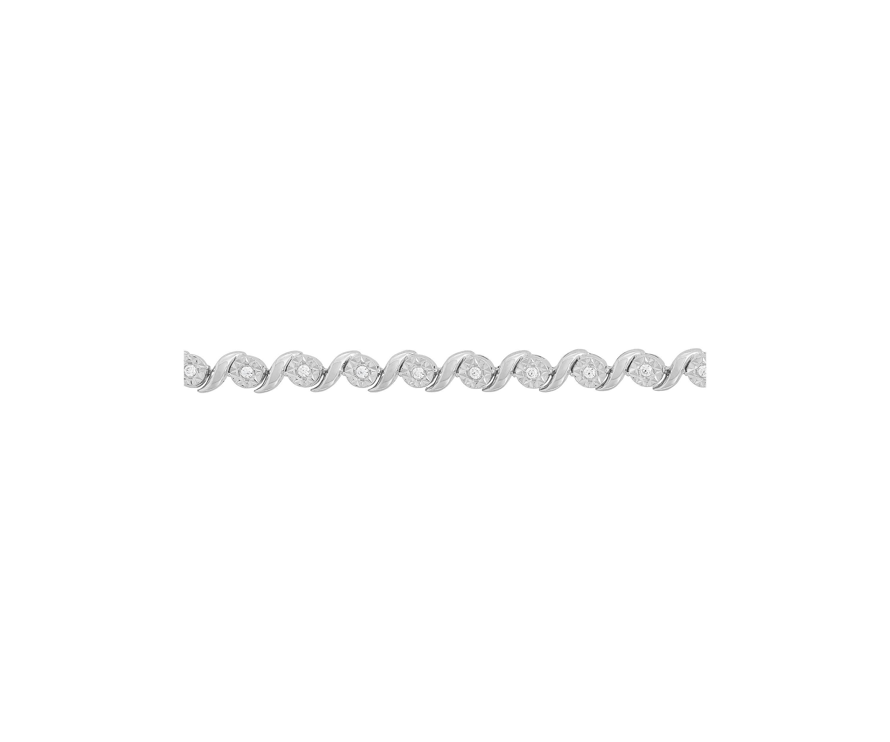 1/4 ct. t.w. Lab Created Diamond Tennis Bracelet in Sterling Silver