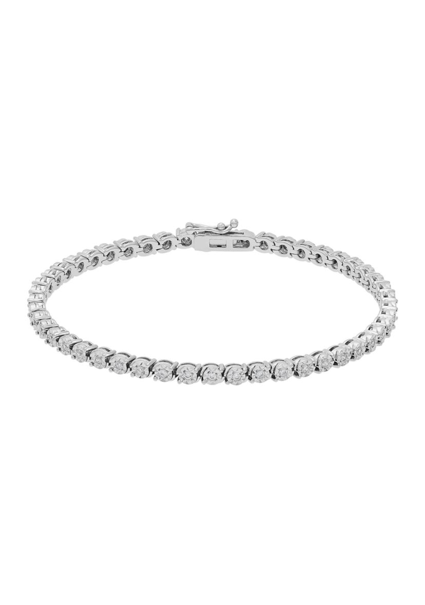 1/2 ct. t.w. Lab Created Diamond Bracelet in Sterling Silver