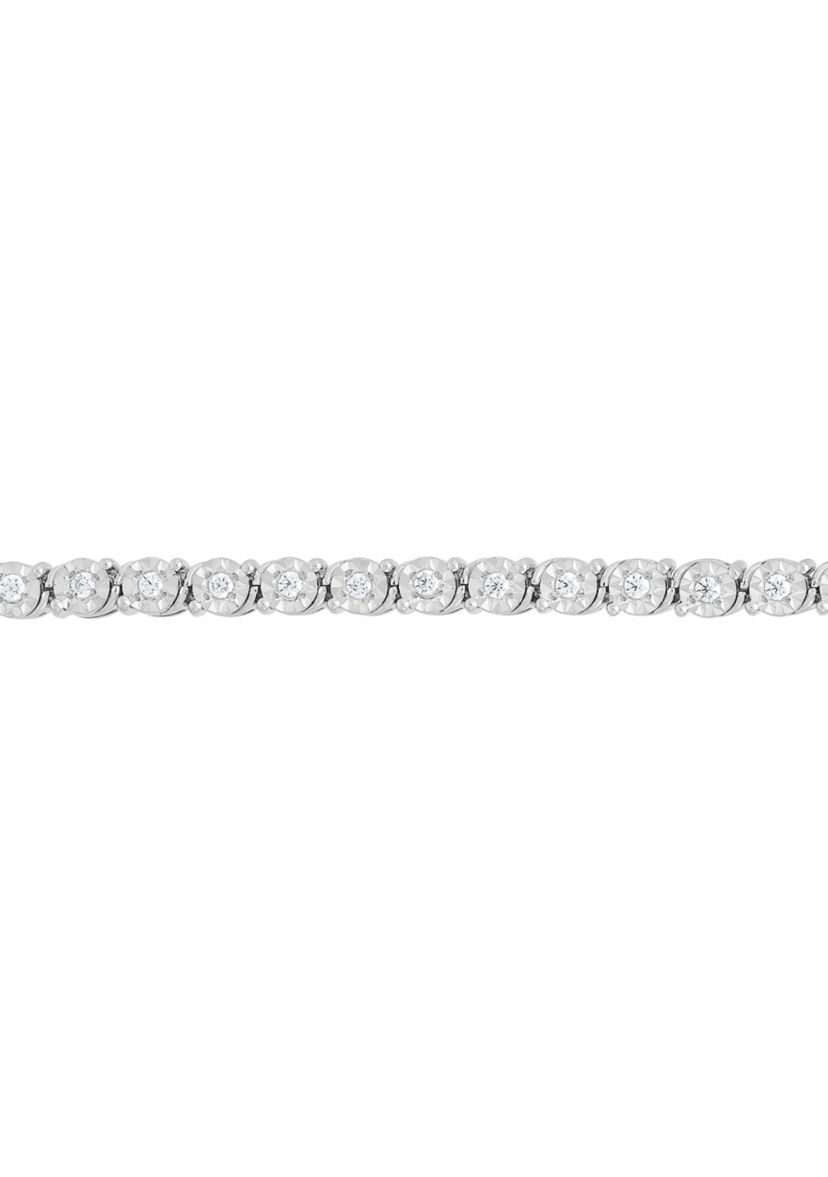 1/2 ct. t.w. Lab Created Diamond Bracelet in Sterling Silver