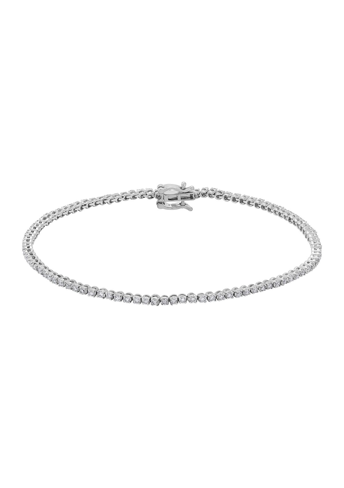  1 ct. t.w. Lab Created Diamond Tennis Bracelet in 14K White Gold
