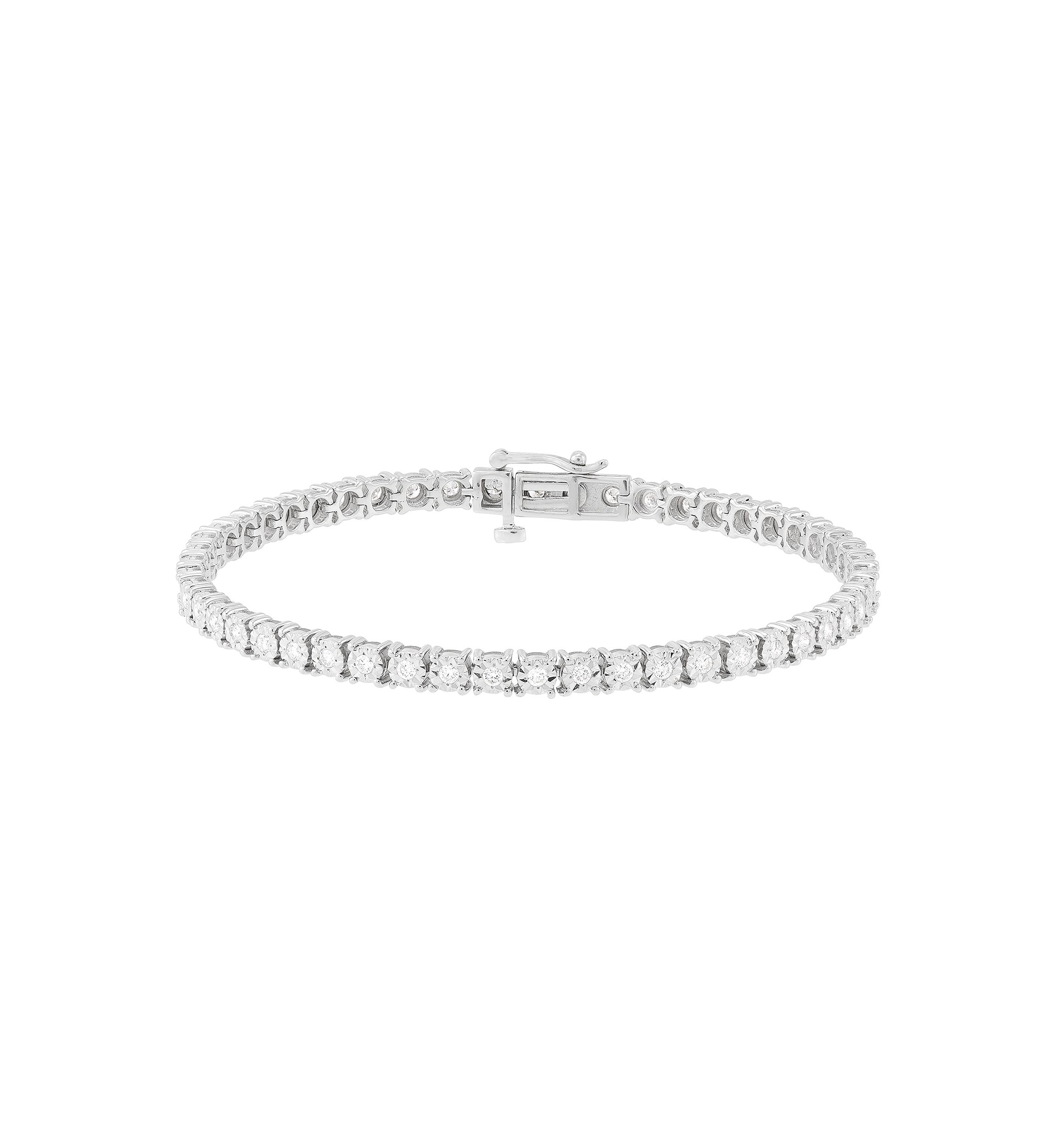 1 ct. t.w. Lab Grown Diamond Bracelet in Sterling Silver 