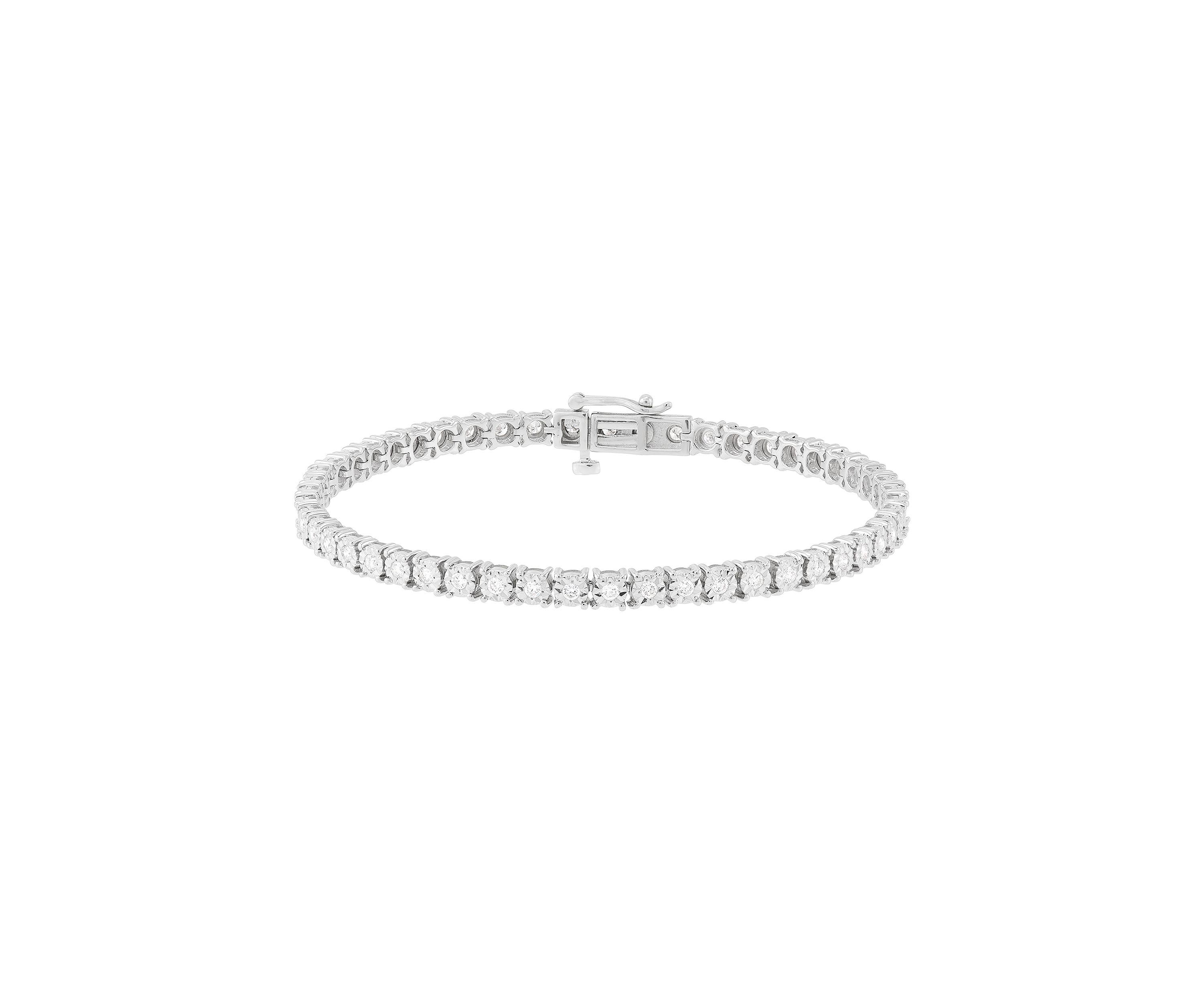 1 ct. t.w. Lab Grown Diamond Bracelet in Sterling Silver 