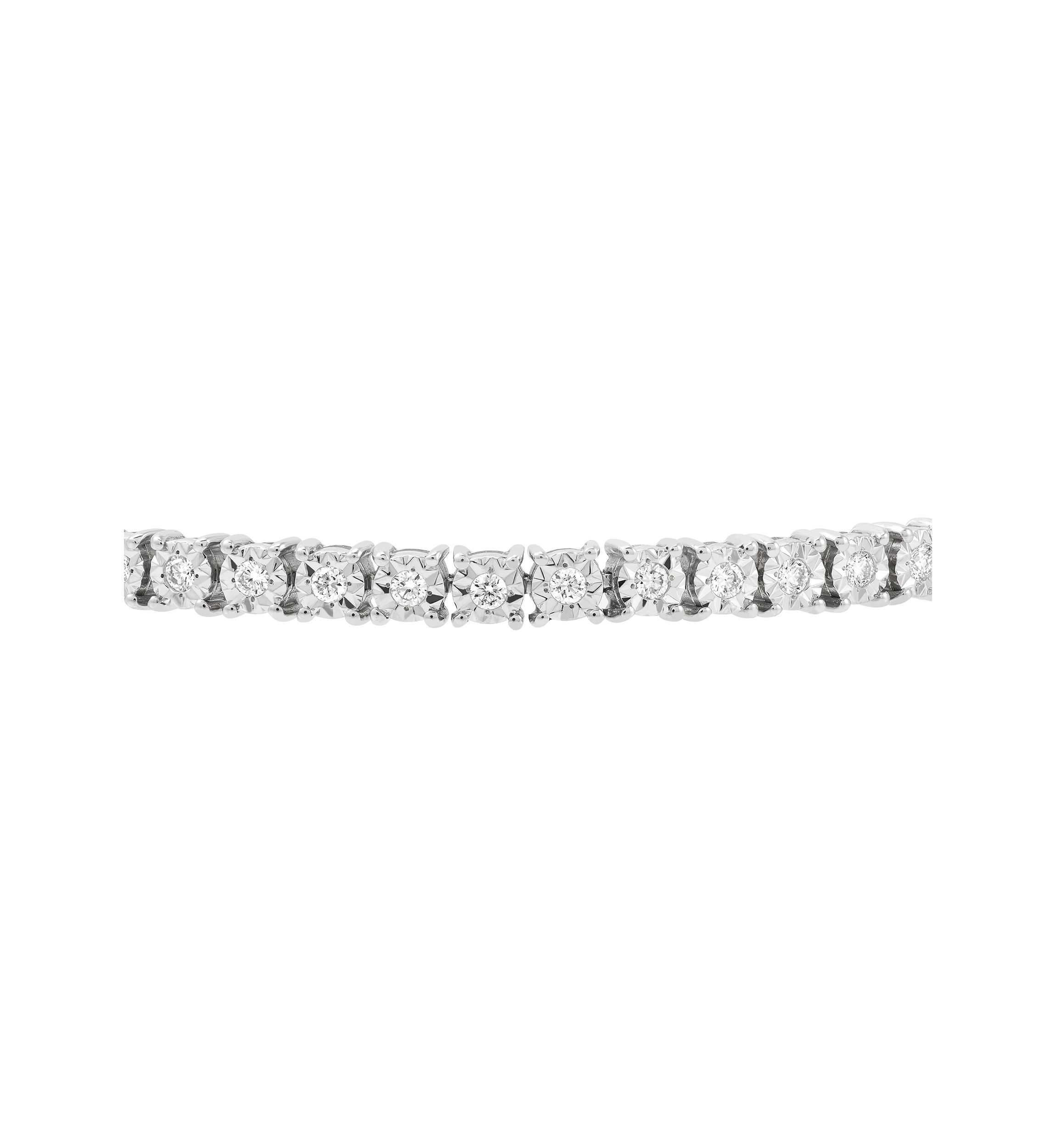 1 ct. t.w. Lab Grown Diamond Bracelet in Sterling Silver 