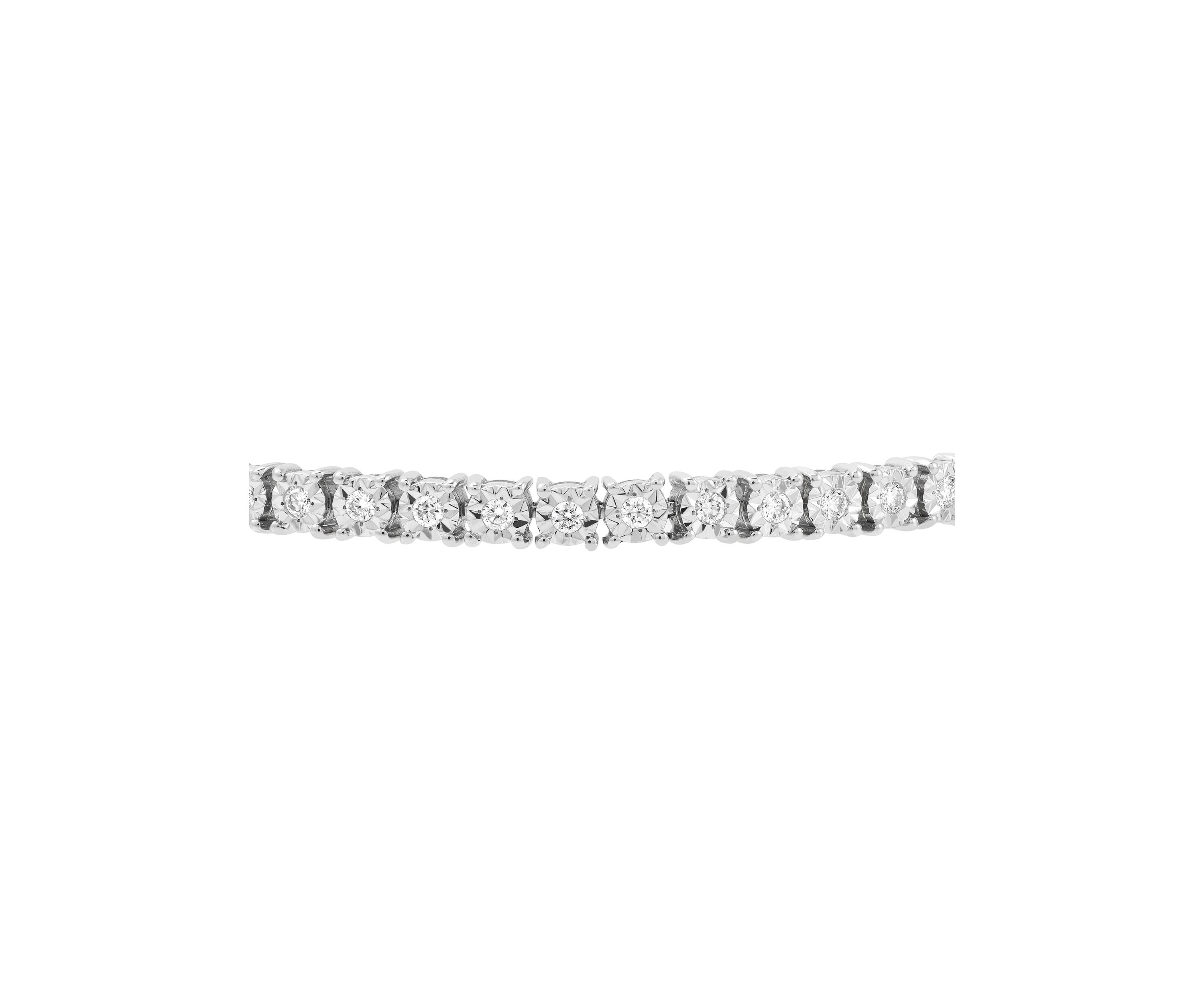 1 ct. t.w. Lab Grown Diamond Bracelet in Sterling Silver 