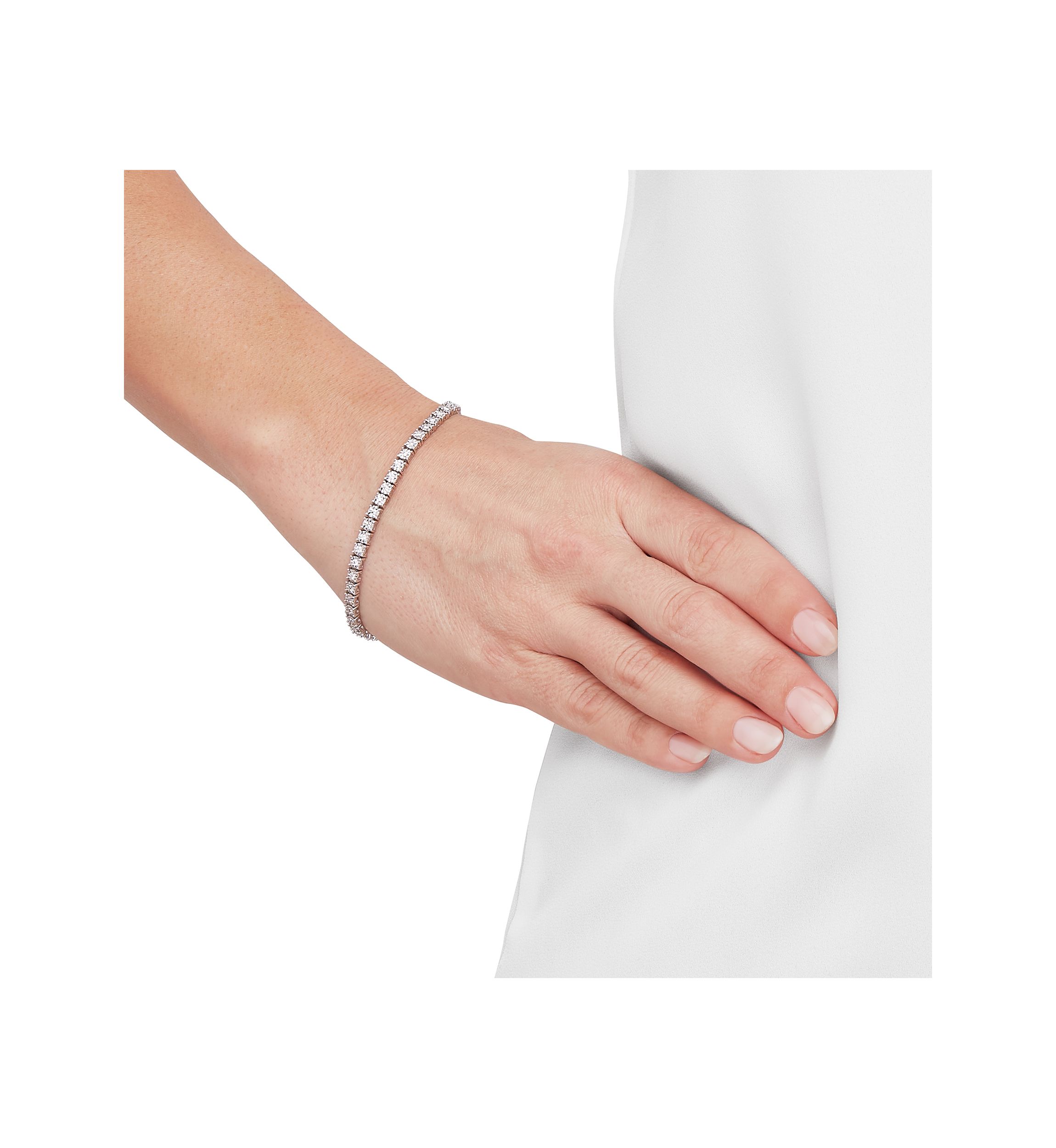 1 ct. t.w. Lab Grown Diamond Bracelet in Sterling Silver 
